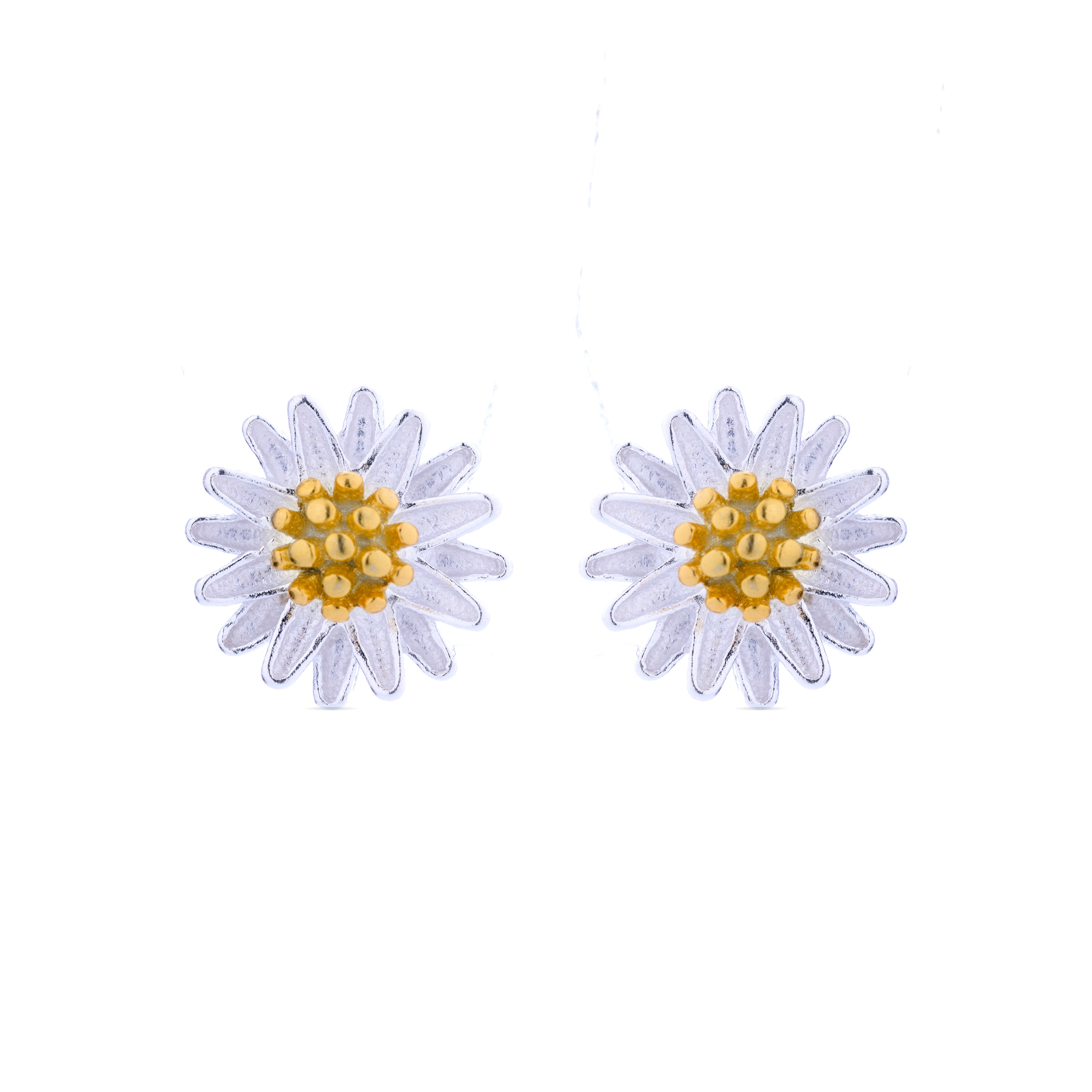 925 Sterling Silver Earrings finished in rhodium - Essential