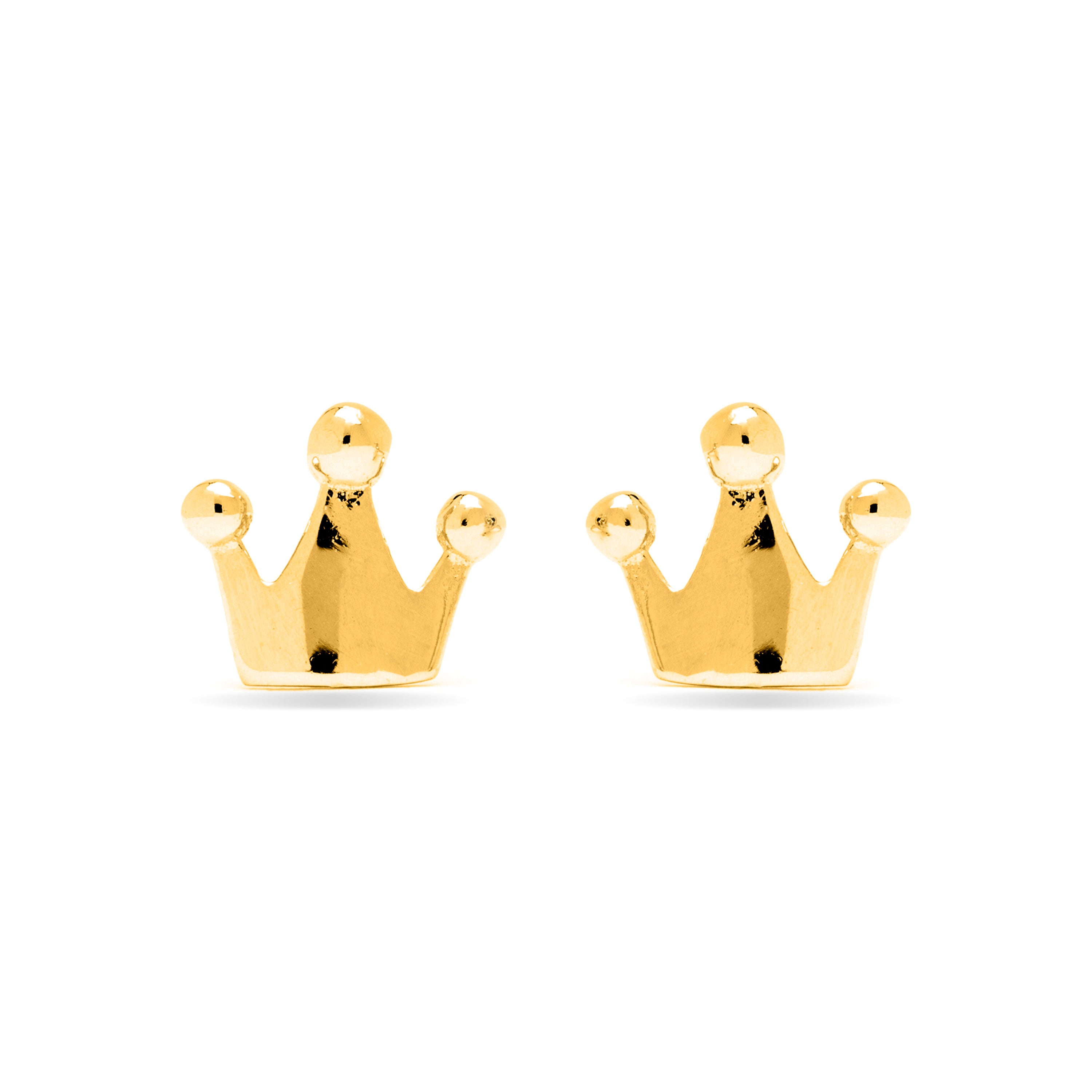 Pendientes de Plata de Ley 925 acabados en oro amarillo 18K - Shika