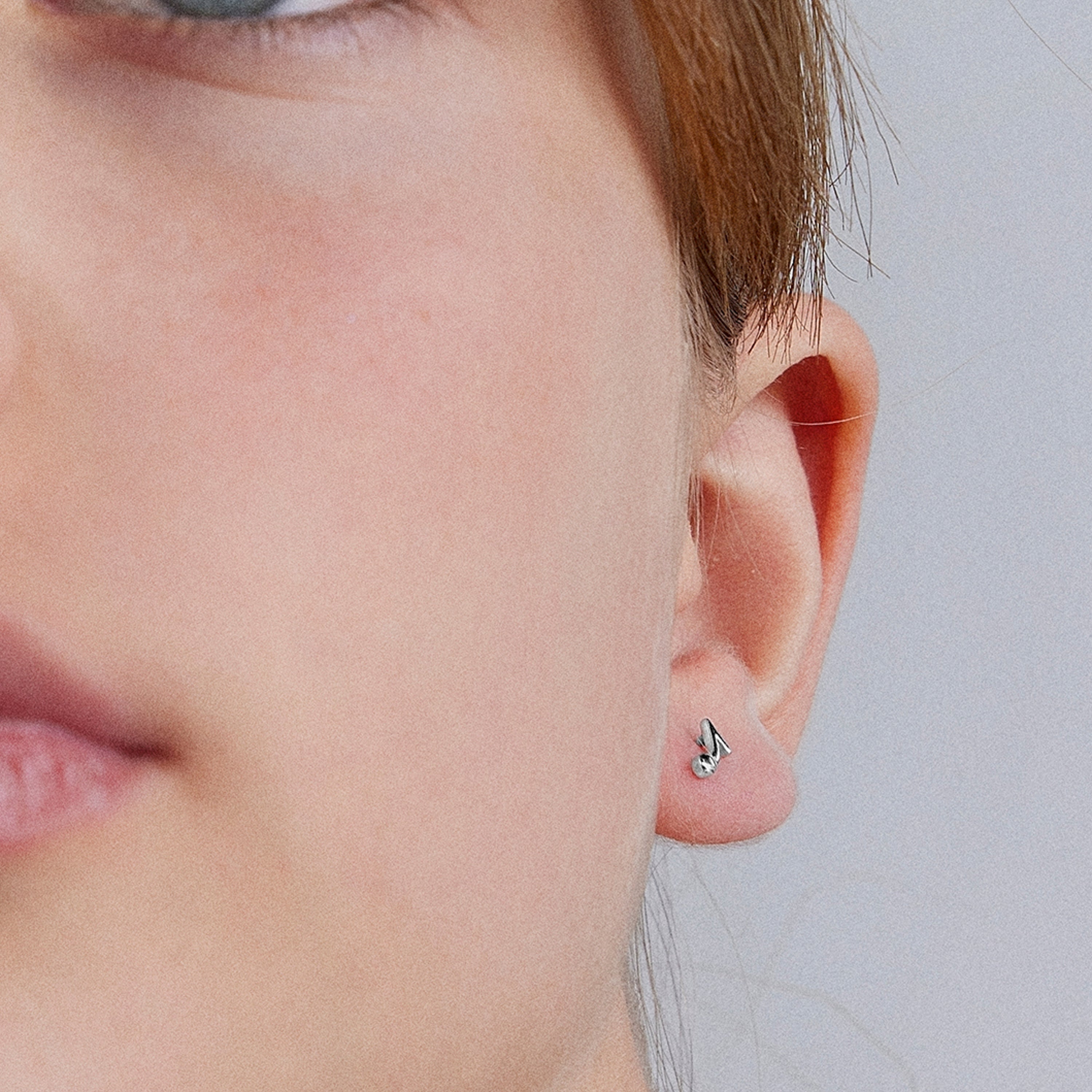 Echtsilber-Ohrhänger 925 mit Rhodium-Finish - Nimac