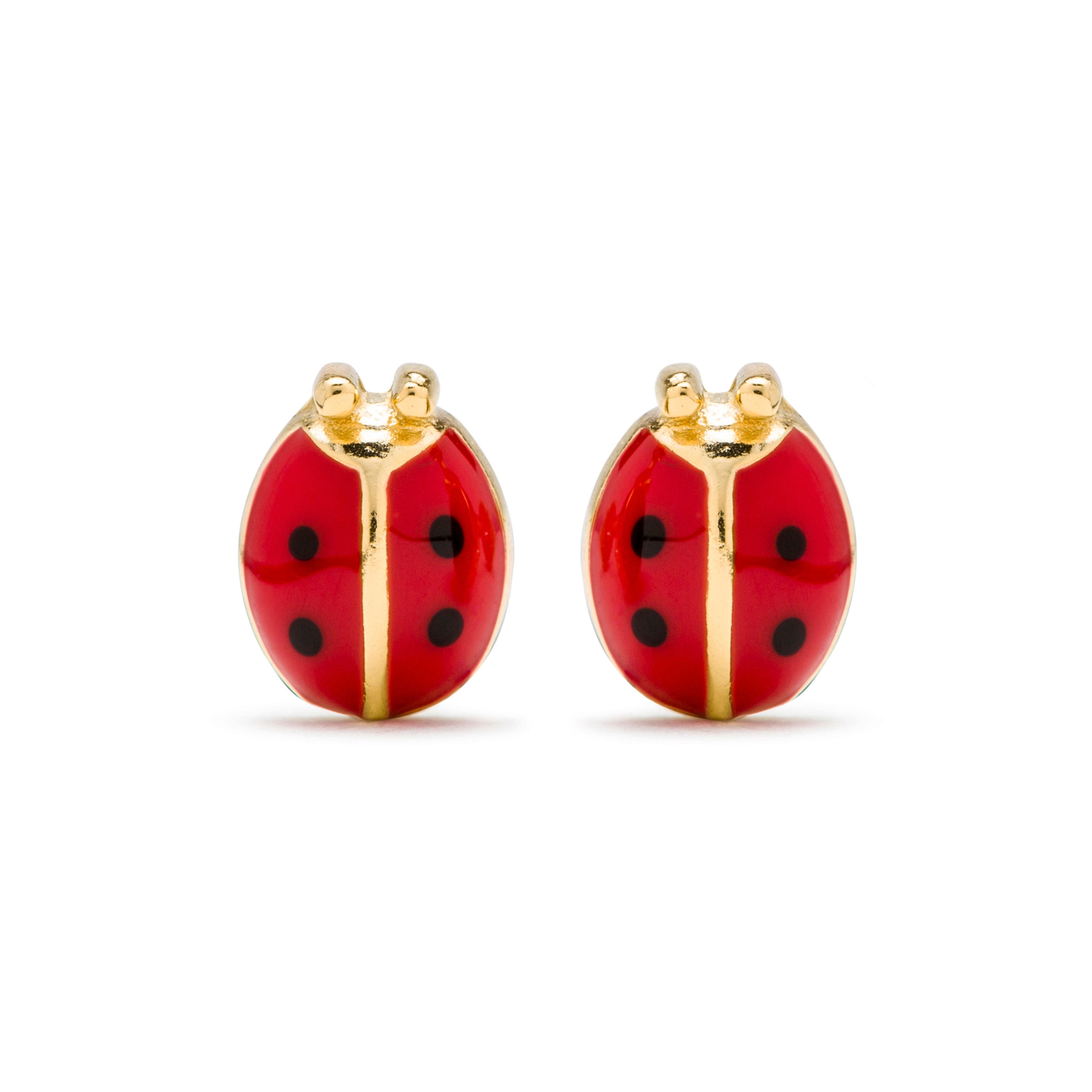 Pendientes de Plata de Ley 925 acabados en oro amarillo 18K - Nenon
