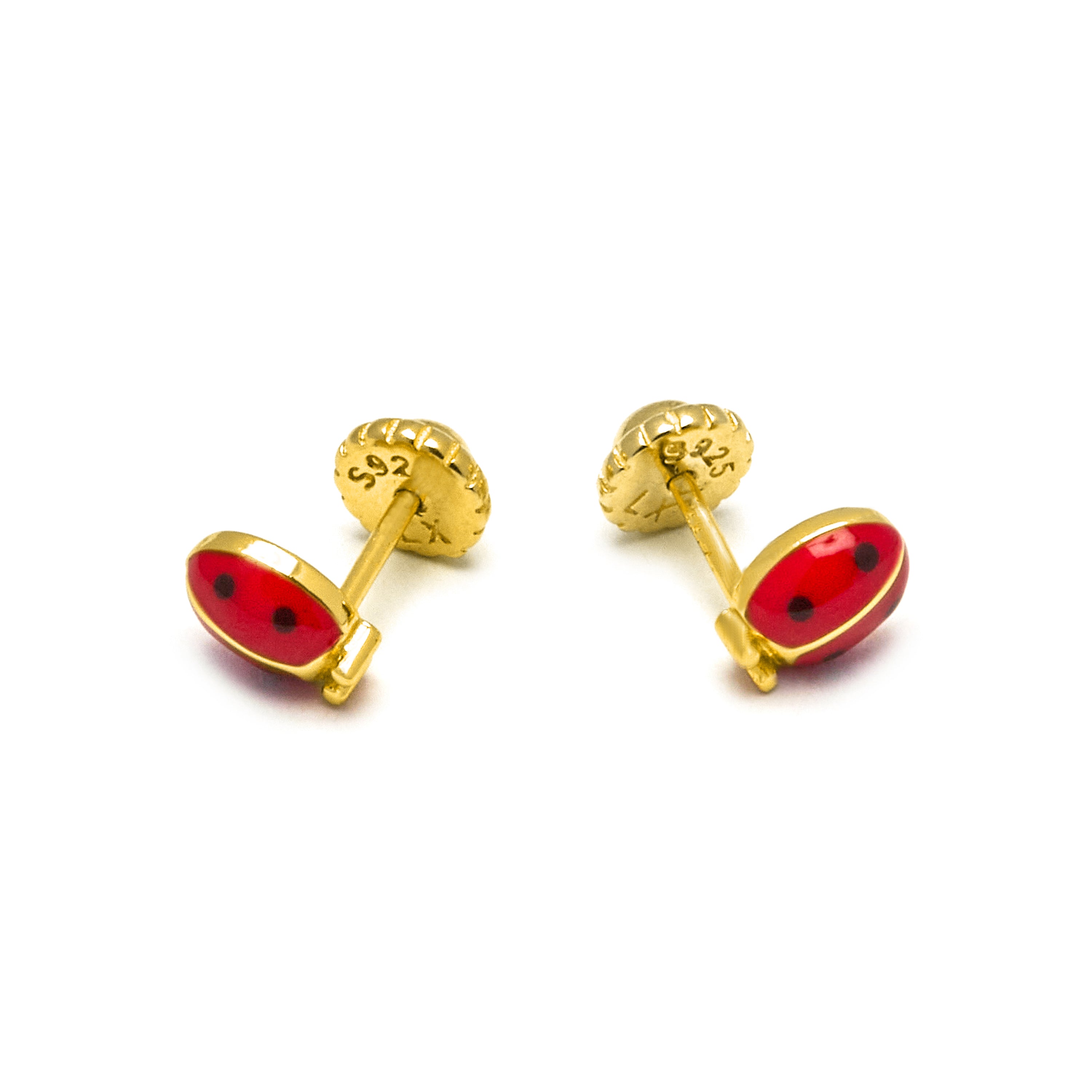 925 Sterling Silver Earrings finished in 18K yellow gold - Nenon