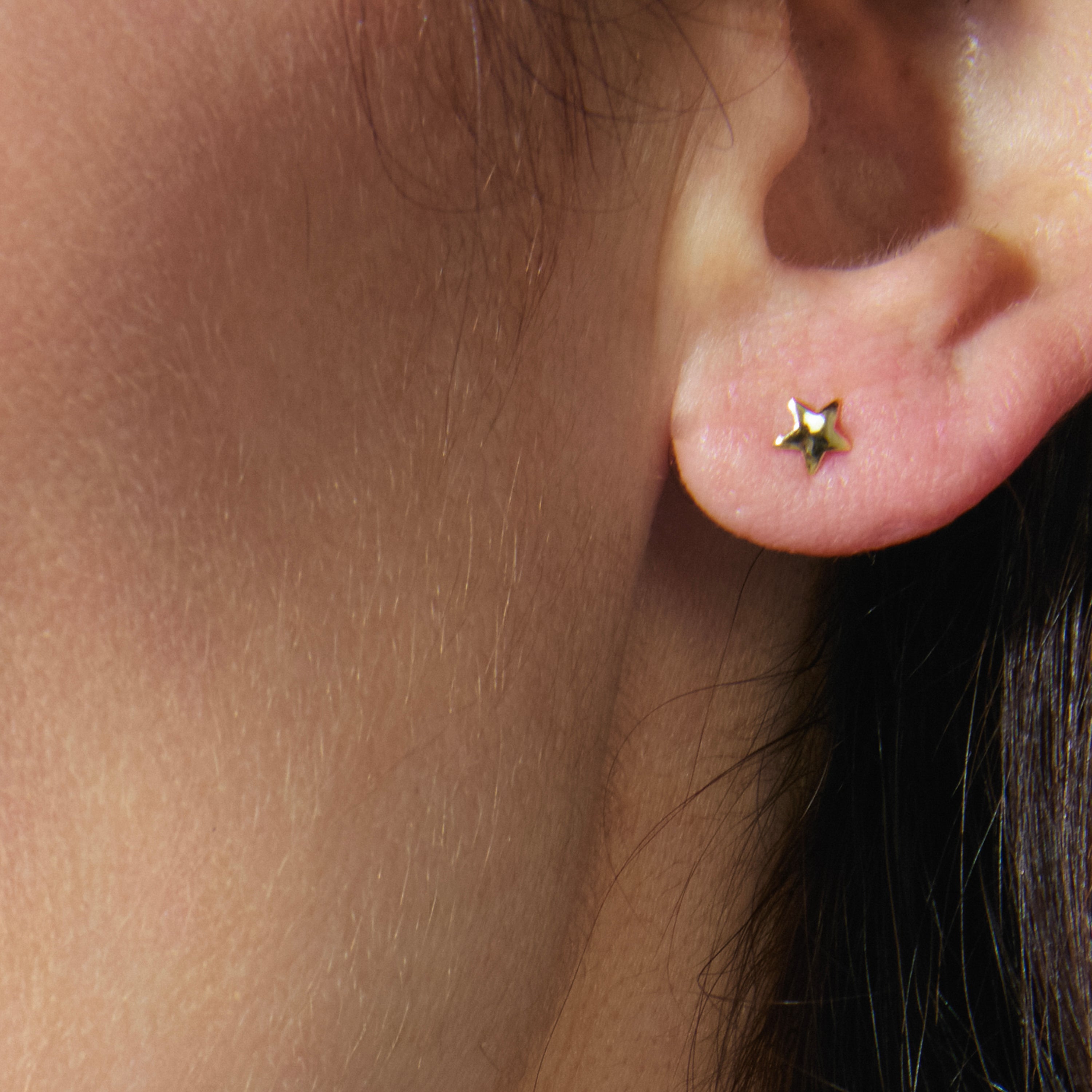 925 Sterling Silver Earrings finished in 18K yellow gold - Acarea