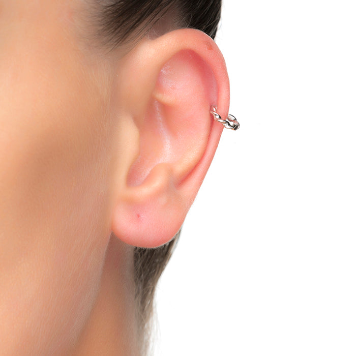 Earcuff Canchet Plata De Ley 925