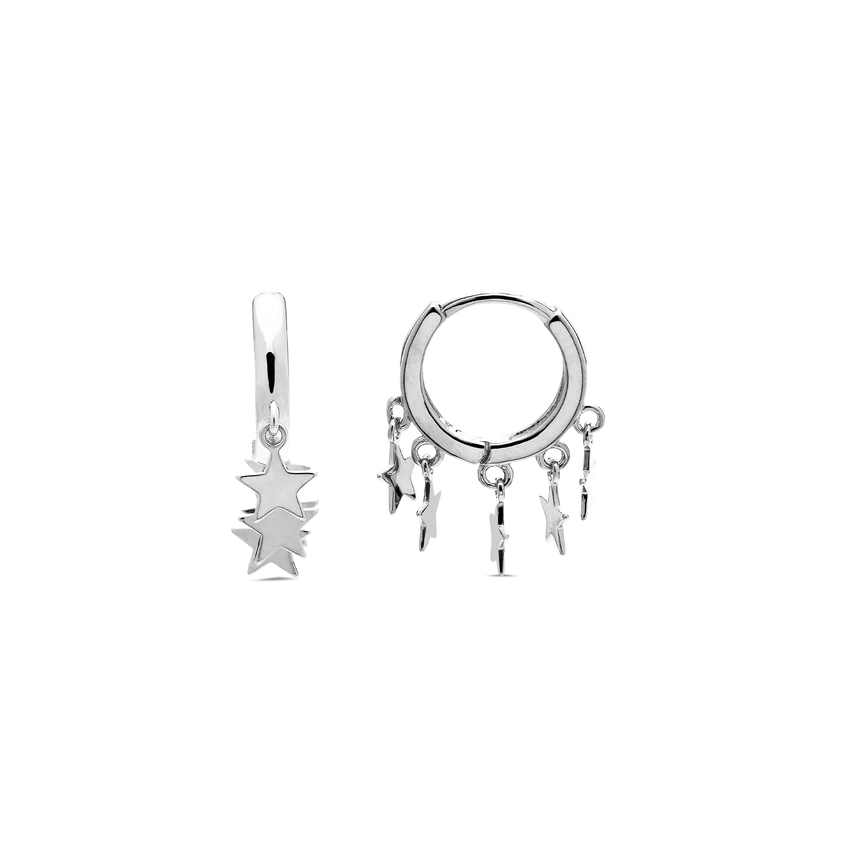 Ohrringe aus 925er Sterlingsilber mit Rhodium-Finish - Ruthcia