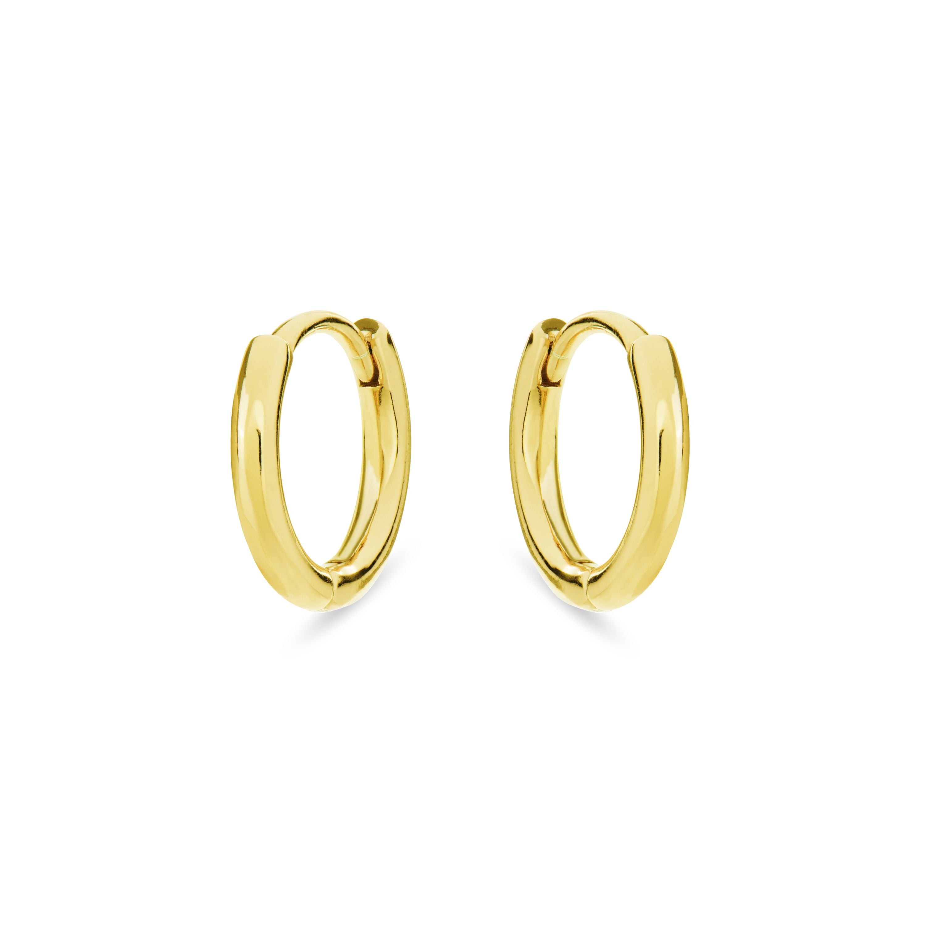 Pendientes de Plata de Ley 925 acabados en oro amarillo 18K - Edum