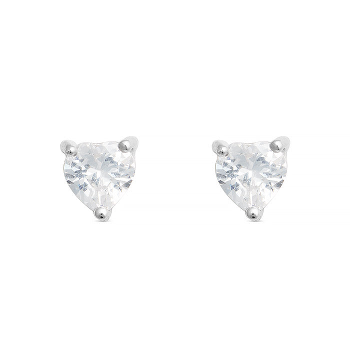 Boucles d'oreilles en argent sterling 925 avec zircon brillant finition rhodiée - Eqoyi