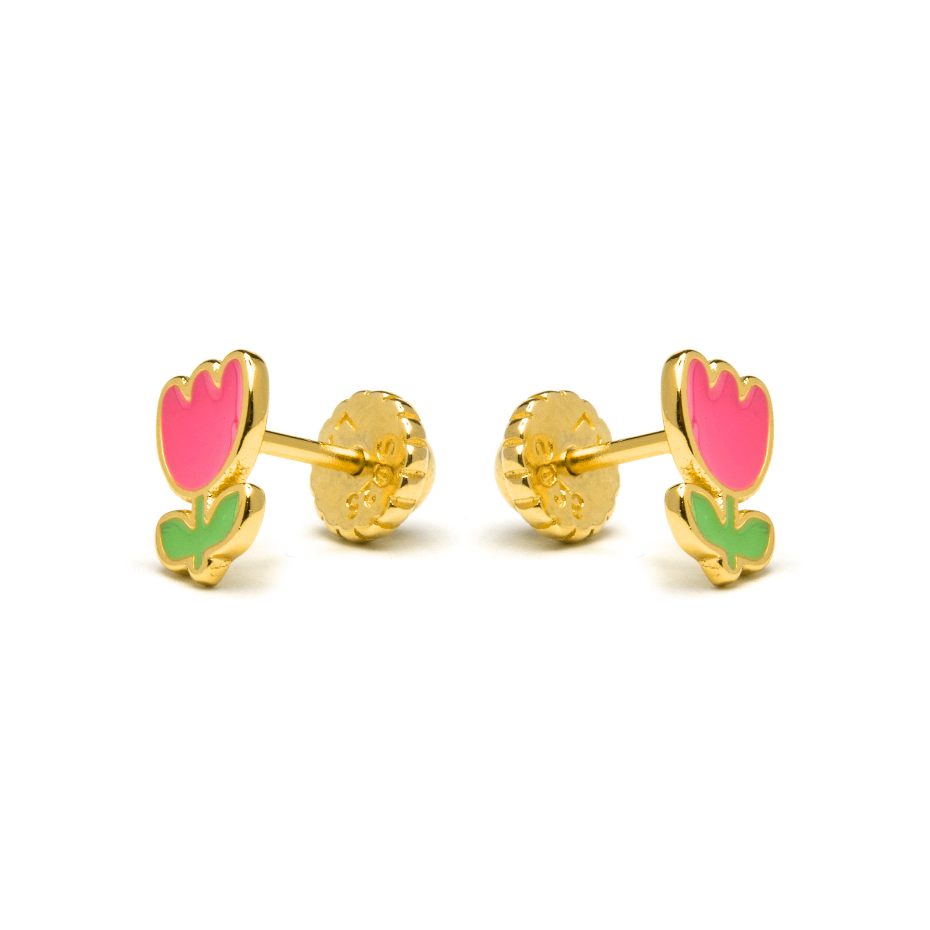 Brincos de Prata de Lei 925 acabados em ouro amarelo 18K - Liris