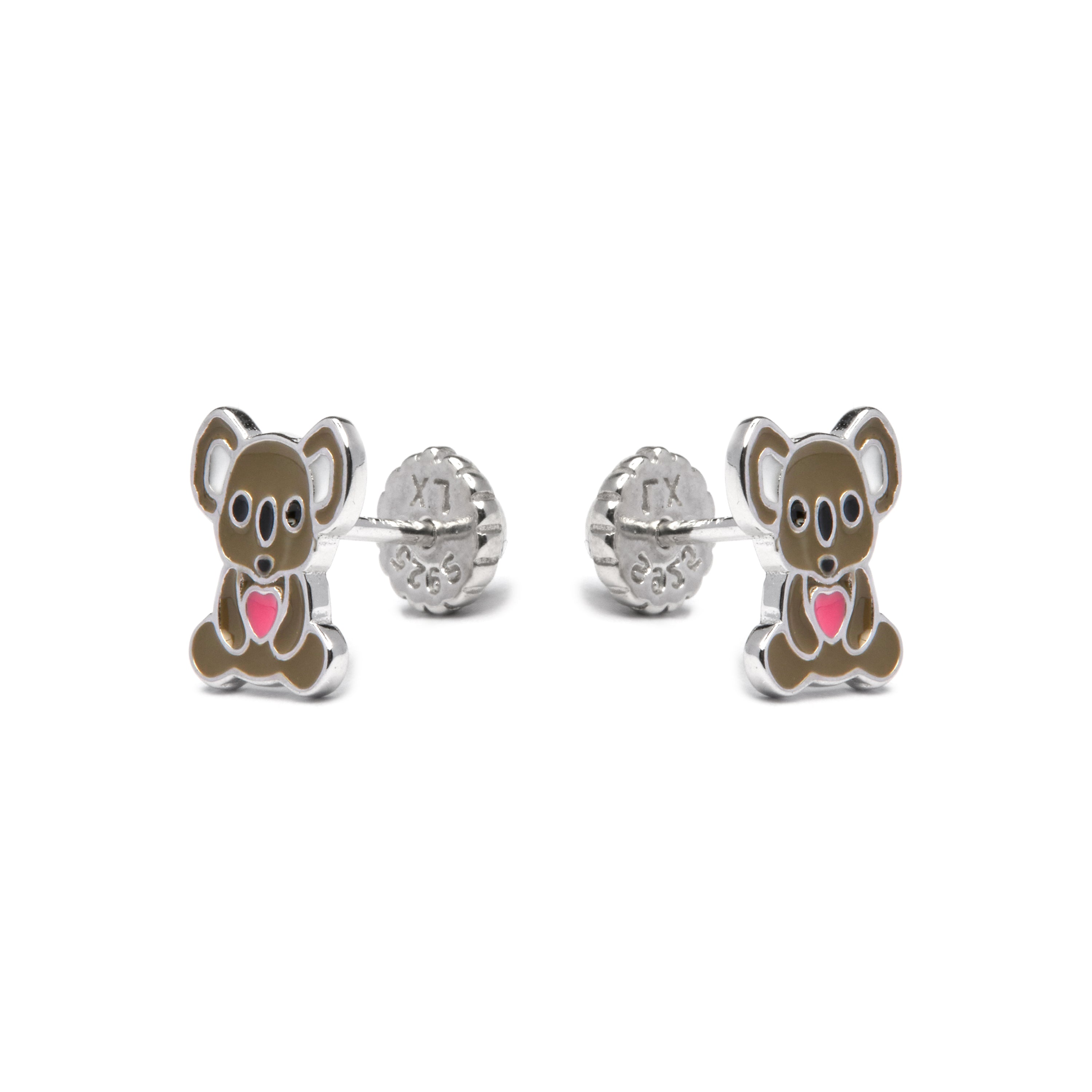 Orecchini in Argento Sterling 925 finiti in rodio - Shiro