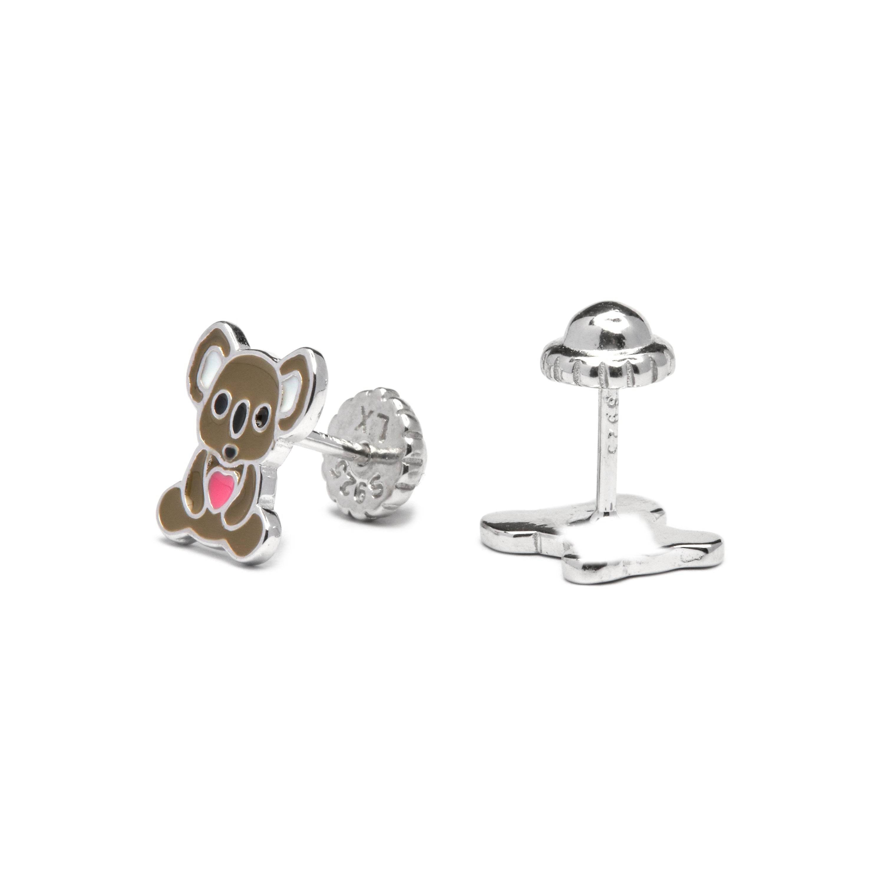 Orecchini in Argento Sterling 925 finiti in rodio - Shiro