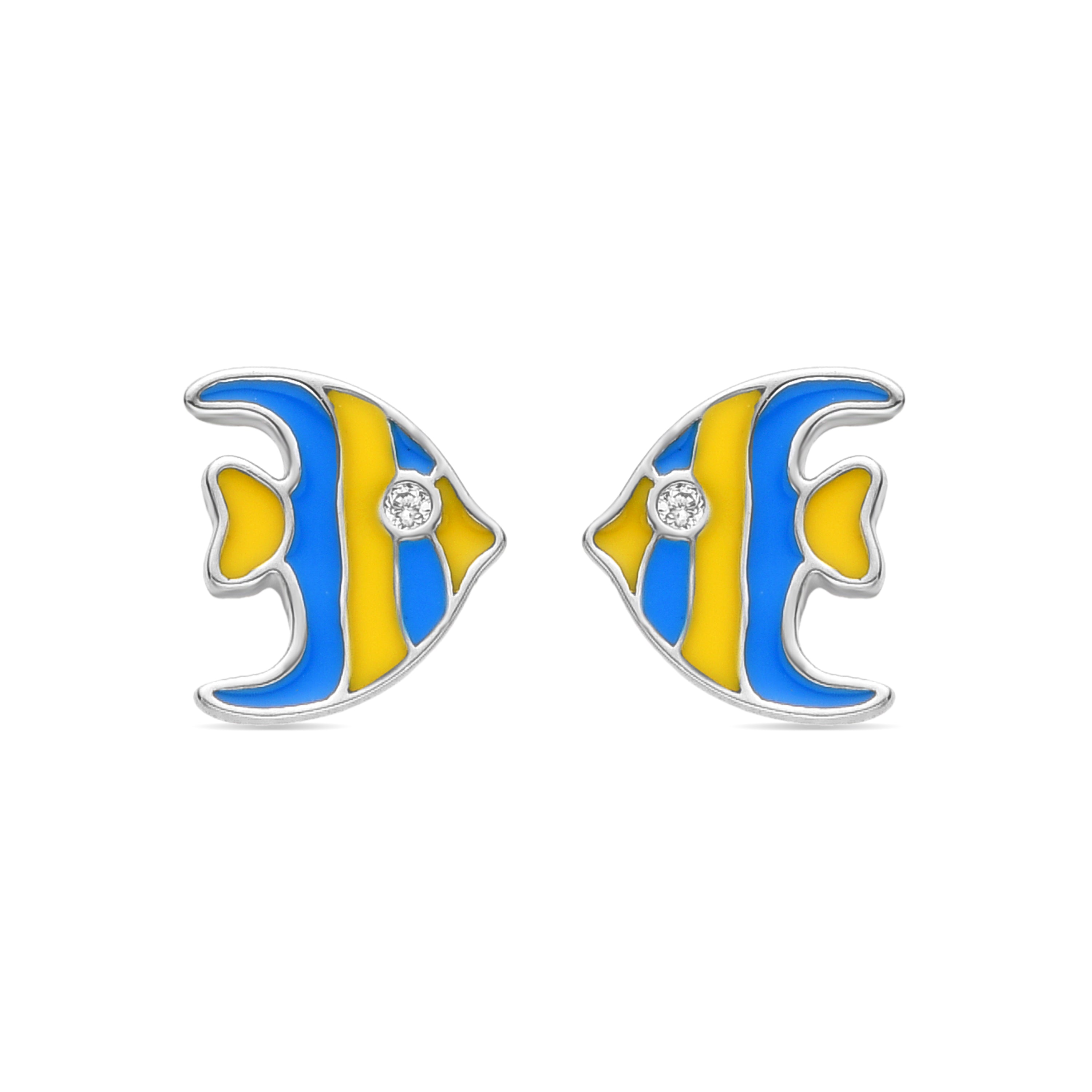 Brincos de Prata de Lei 925 acabados em ródio - Tianra