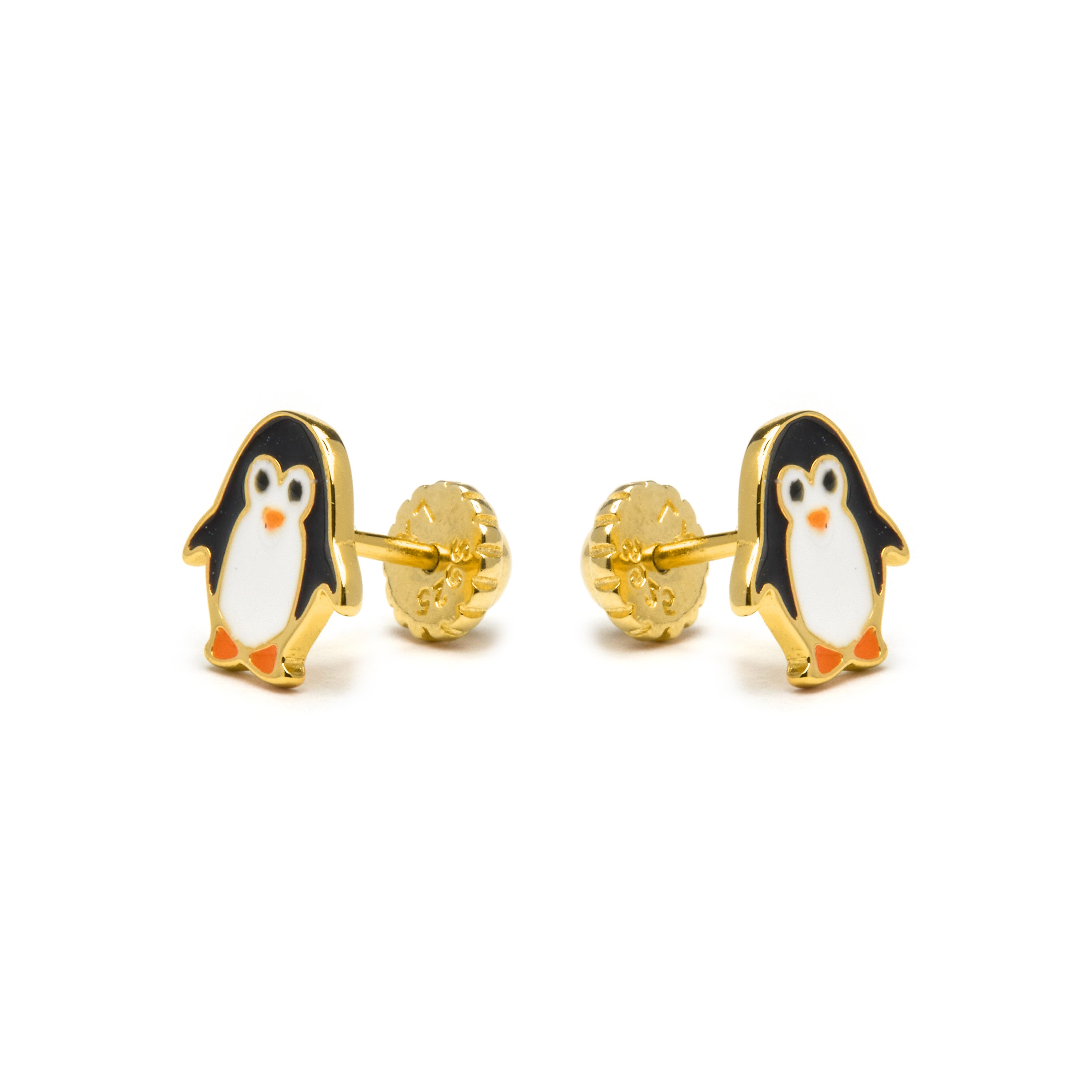 Pendientes de Plata de Ley 925 acabados en oro amarillo 18K - Shuab