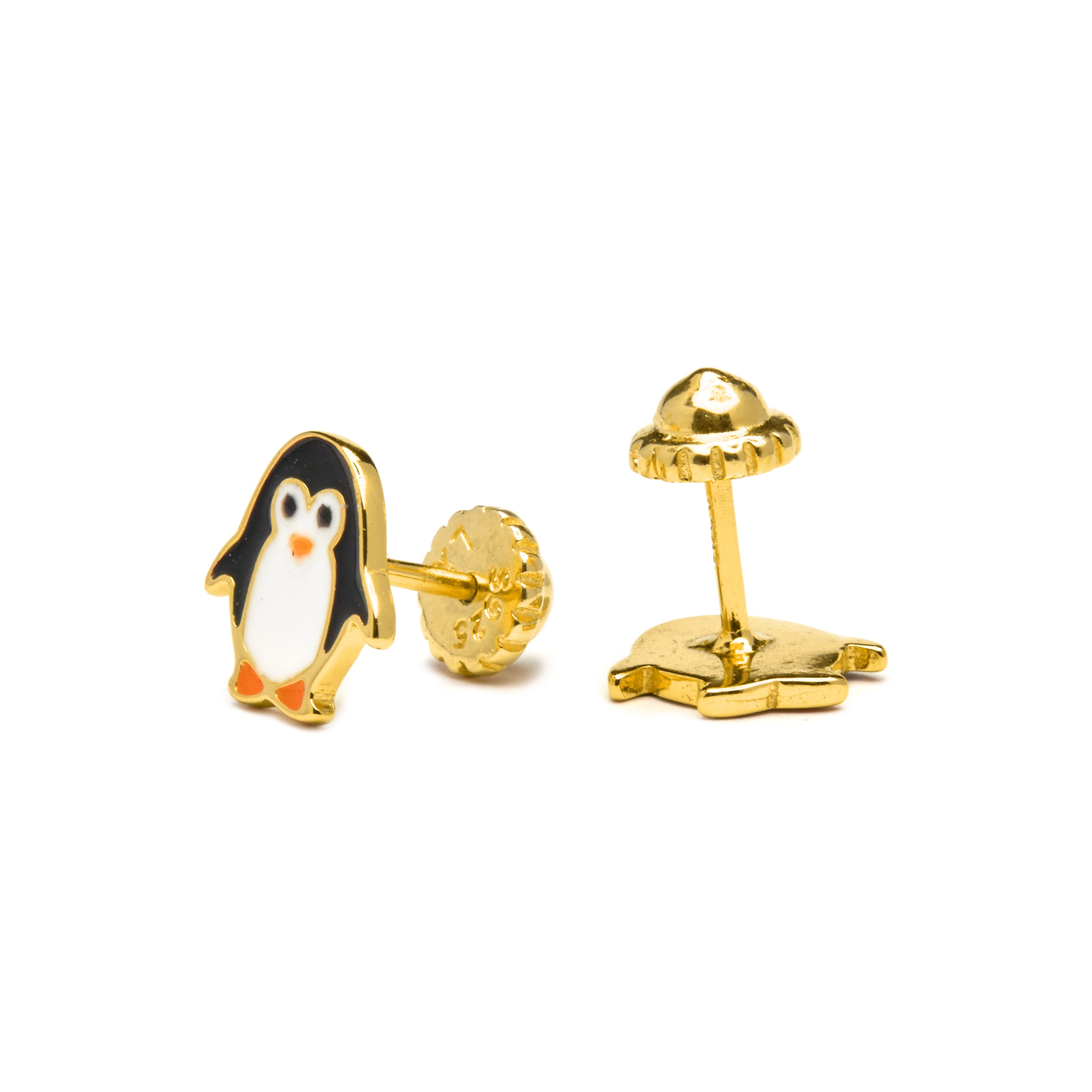 Pendientes de Plata de Ley 925 acabados en oro amarillo 18K - Shuab