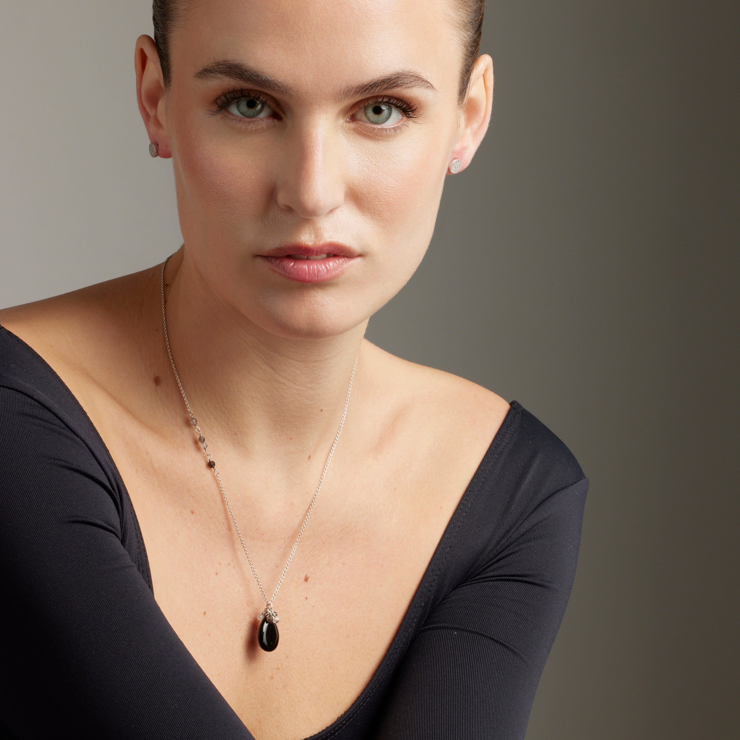 Brincos de Prata de Lei 925 com Zircónia Brilhante acabados em ródio - Zasa