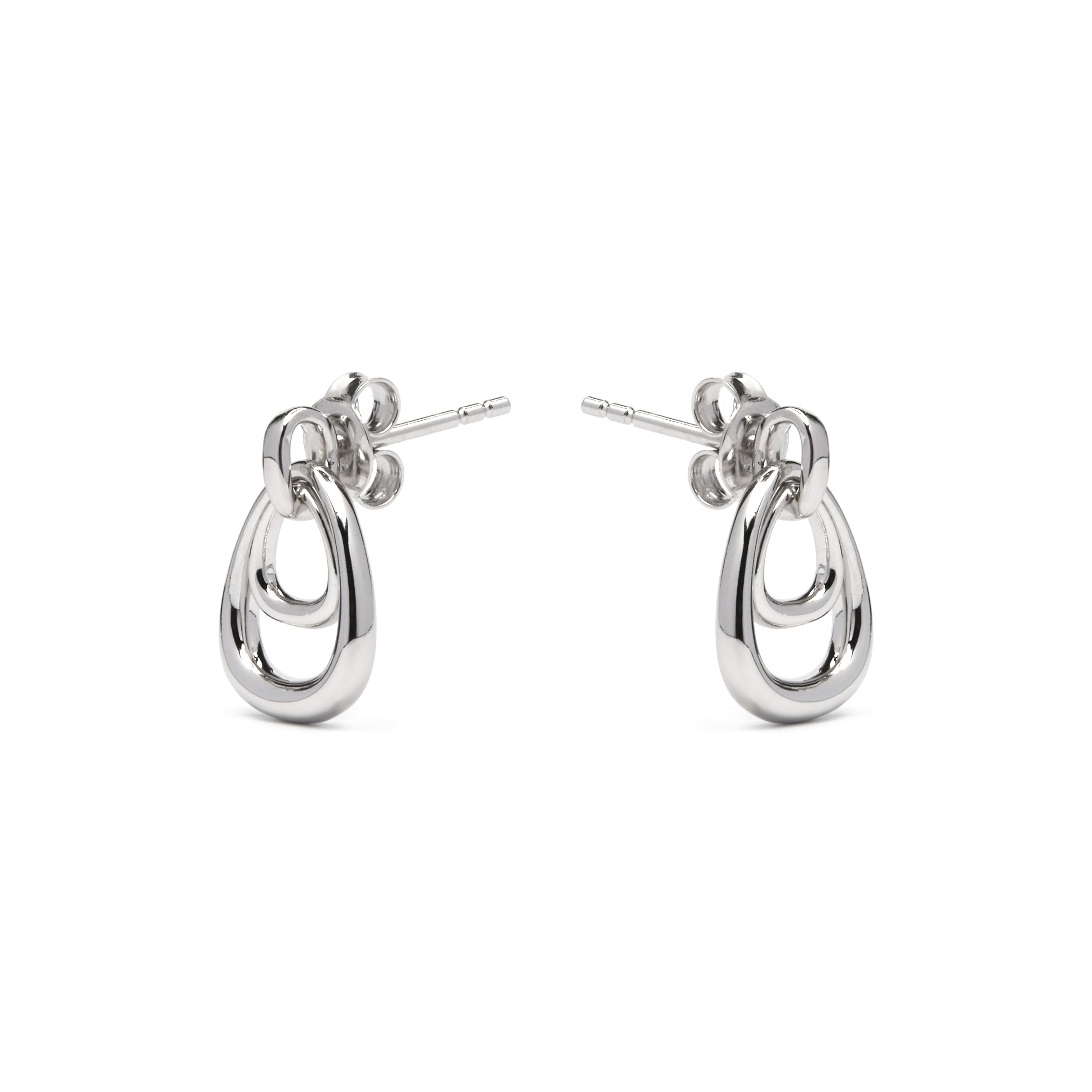 925 Silver Rhodium Finished Earrings - Almiol