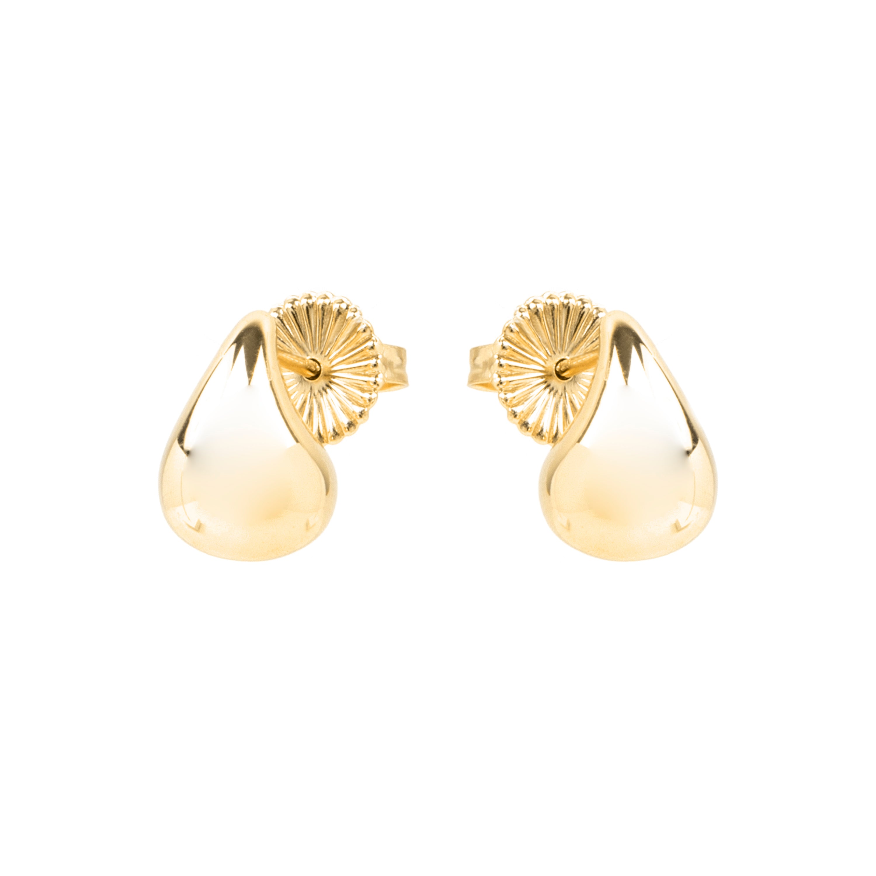 925 Sterling Silver Earrings with 18k Yellow Gold Finish - Goazar