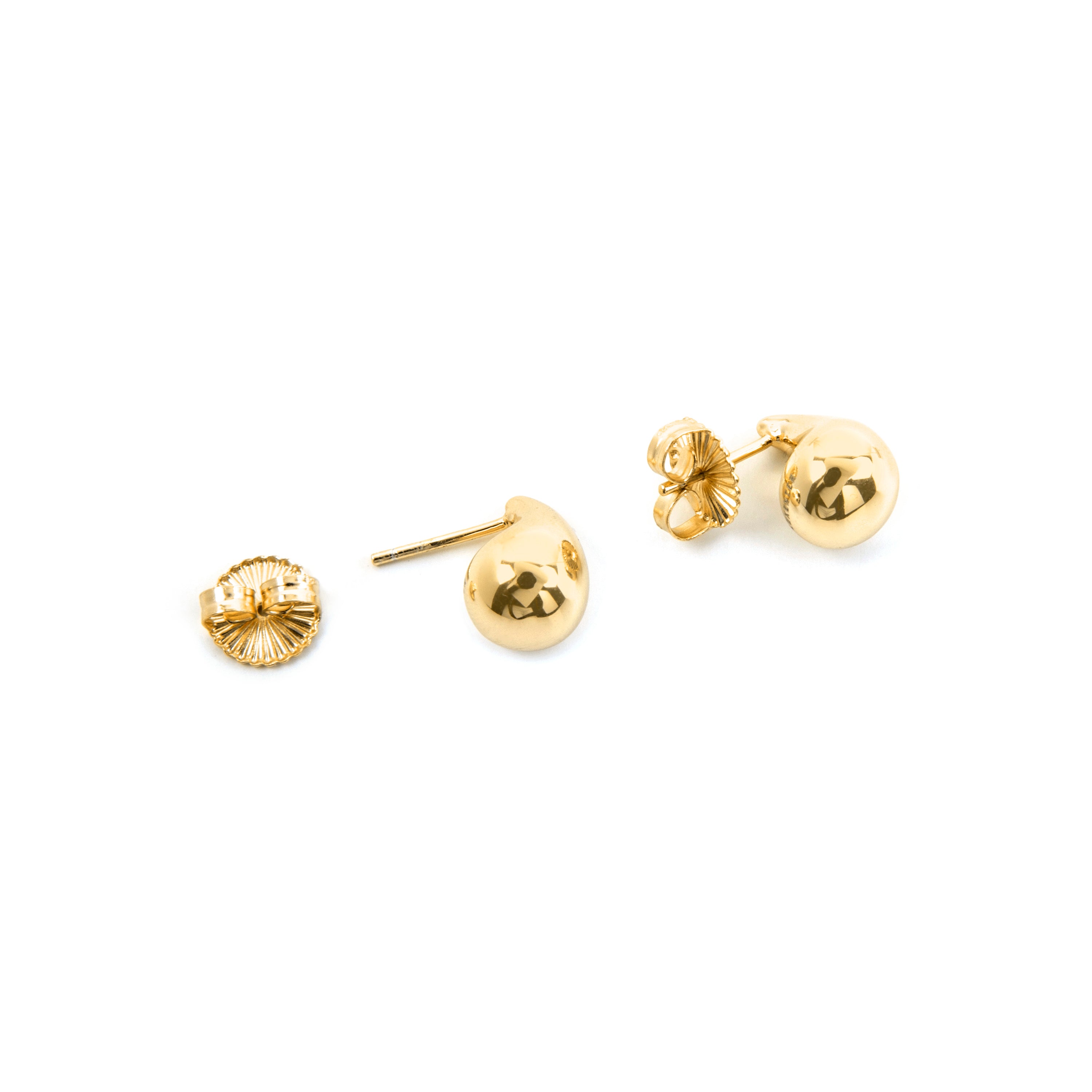 925 Sterling Silver Earrings with 18k Yellow Gold Finish - Goazar