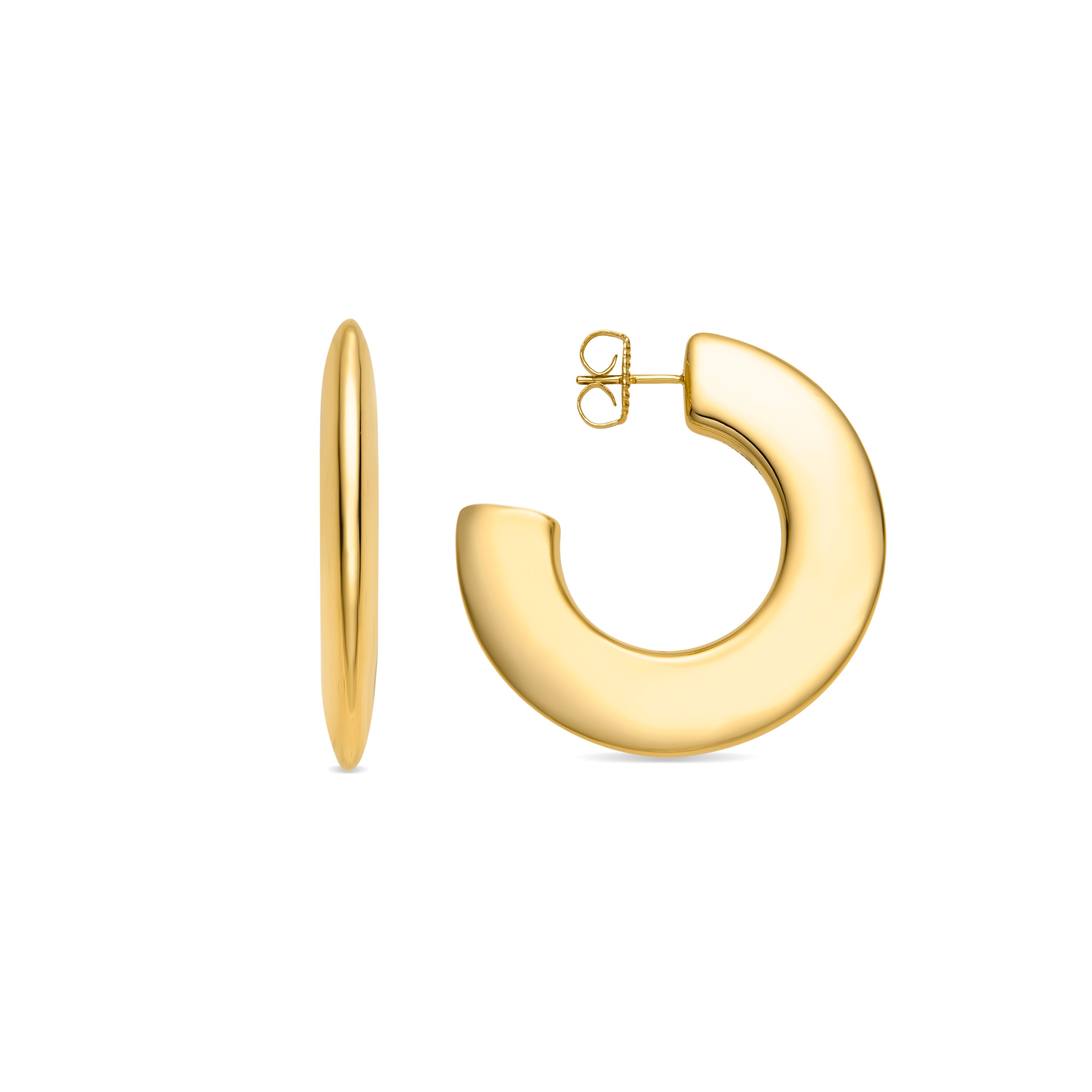 Pendientes de Plata de Ley 925 acabado oro amarillo de 18k - Likol