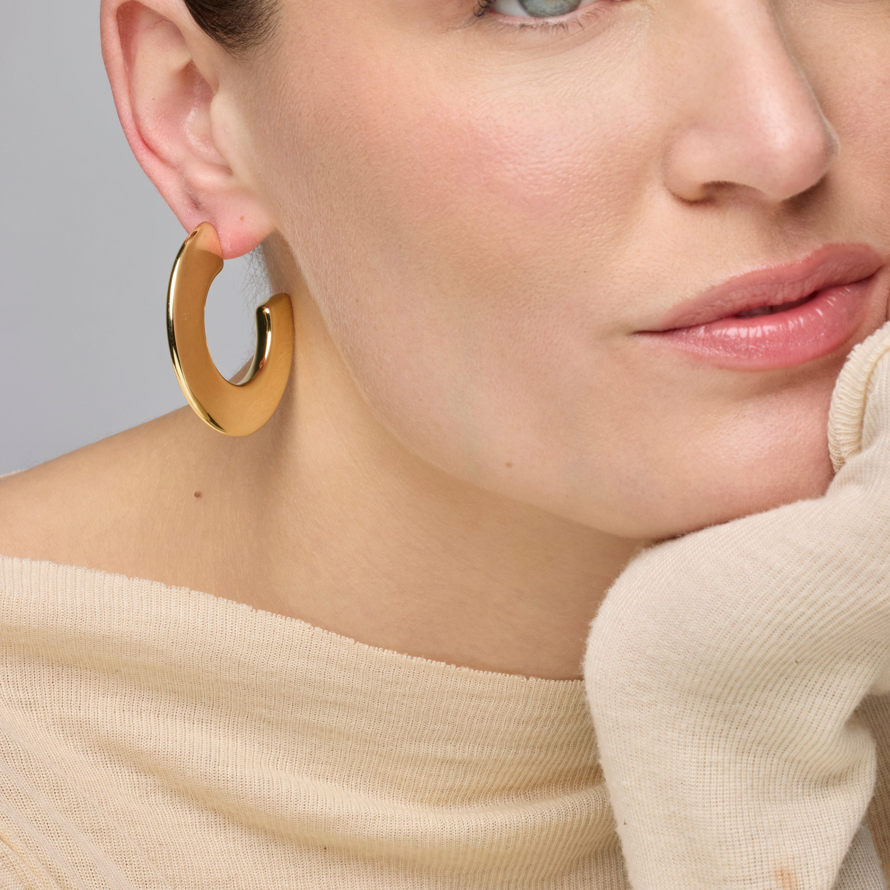 Pendientes de Plata de Ley 925 acabado oro amarillo de 18k - Likol