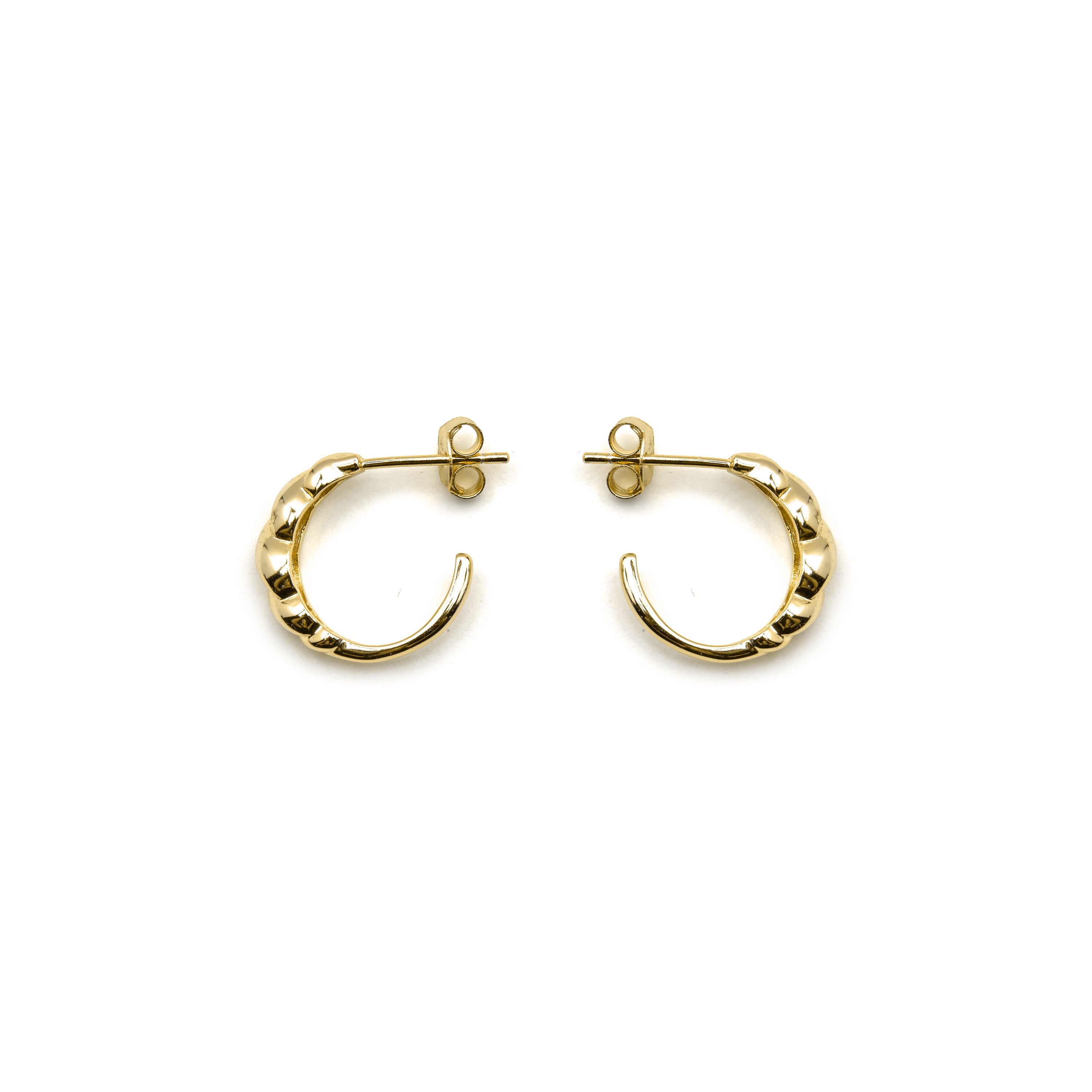 Brincos de Prata de Lei 925 com Acabamento em Ouro 18K - Gilsi