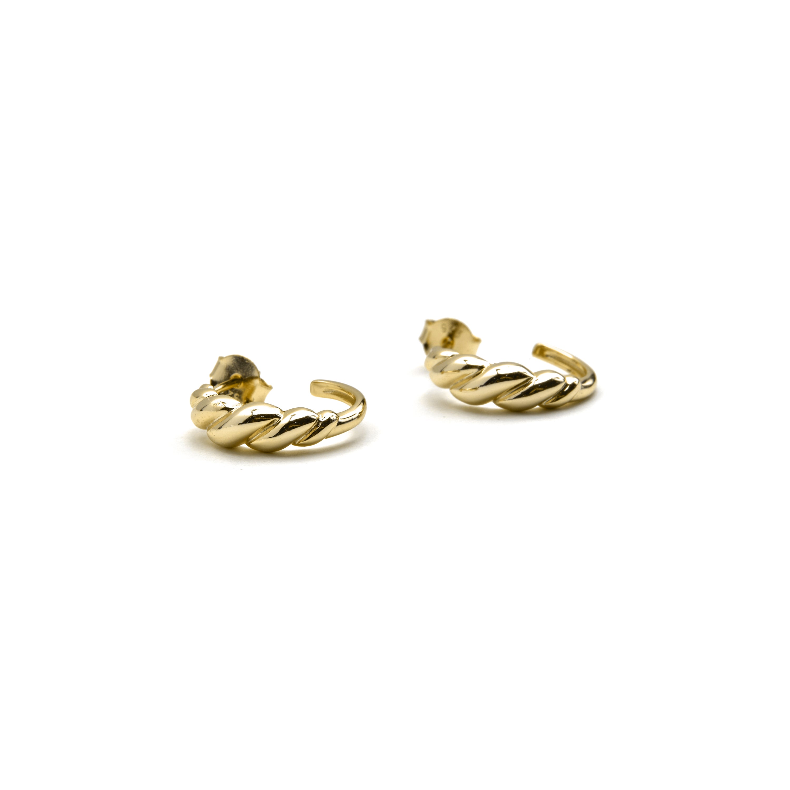 Brincos de Prata de Lei 925 com Acabamento em Ouro 18K - Gilsi