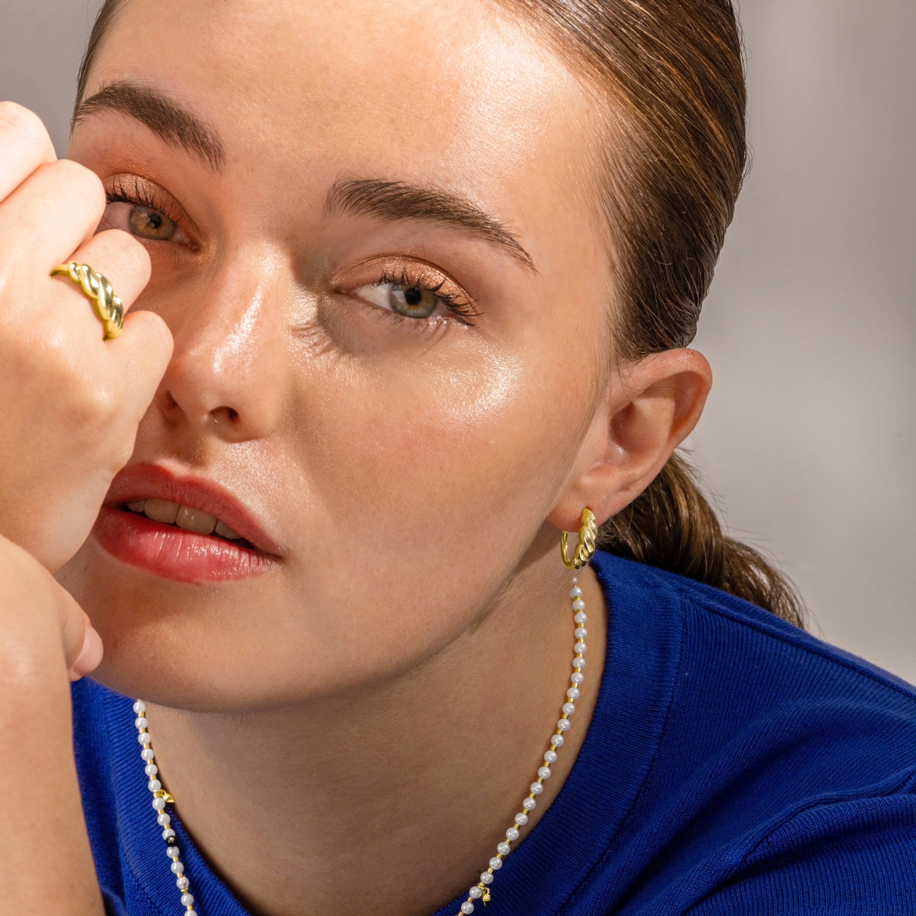 Brincos de Prata de Lei 925 com Acabamento em Ouro 18K - Gilsi