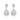 Boucles d'oreilles Yssyl en argent sterling 925