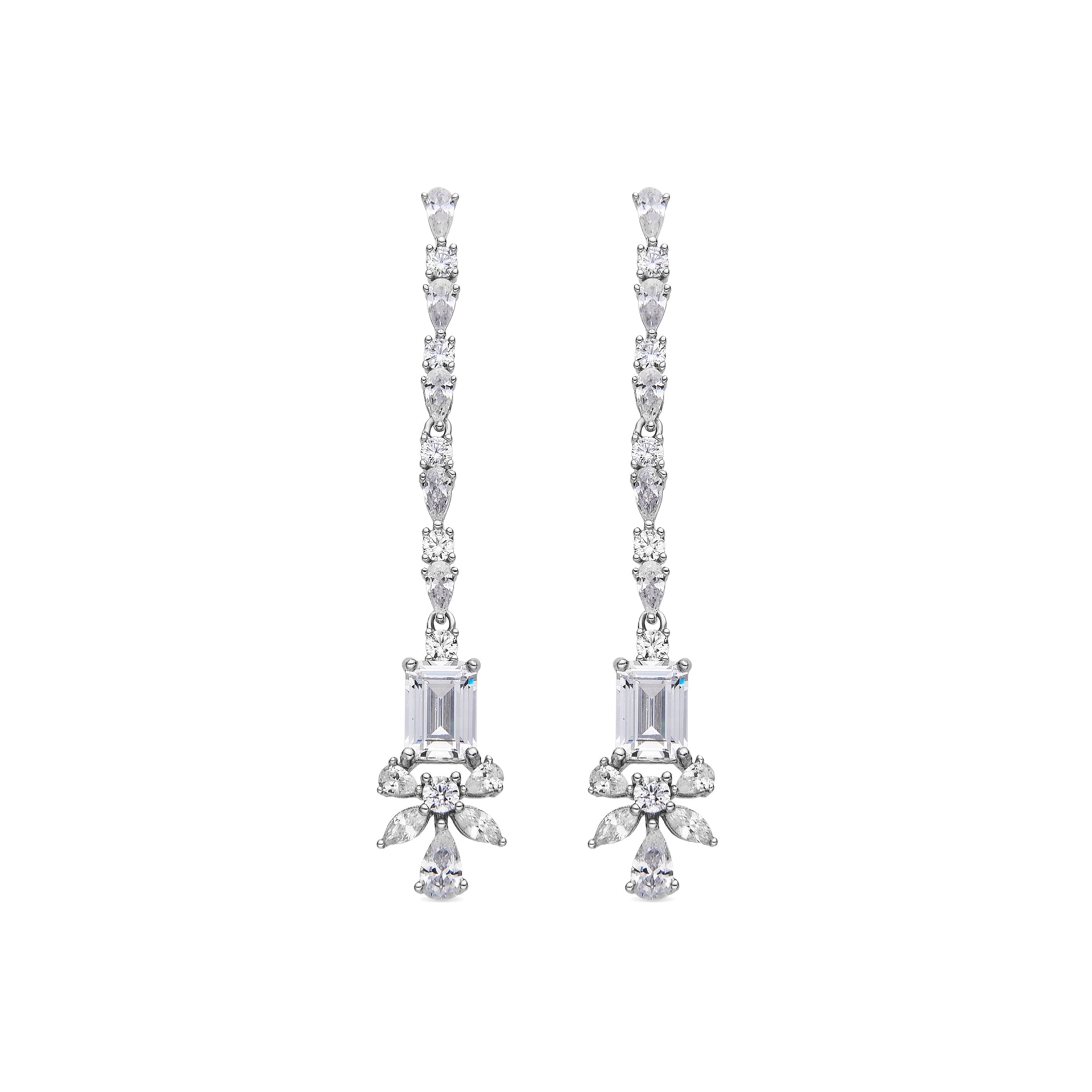 Pendientes Azurita En Cabujón Marquise Fabricados En Plata De Ley