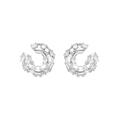 Pendientes de Plata de Ley 925 y Circonita Brillante acabado rodio - Larent