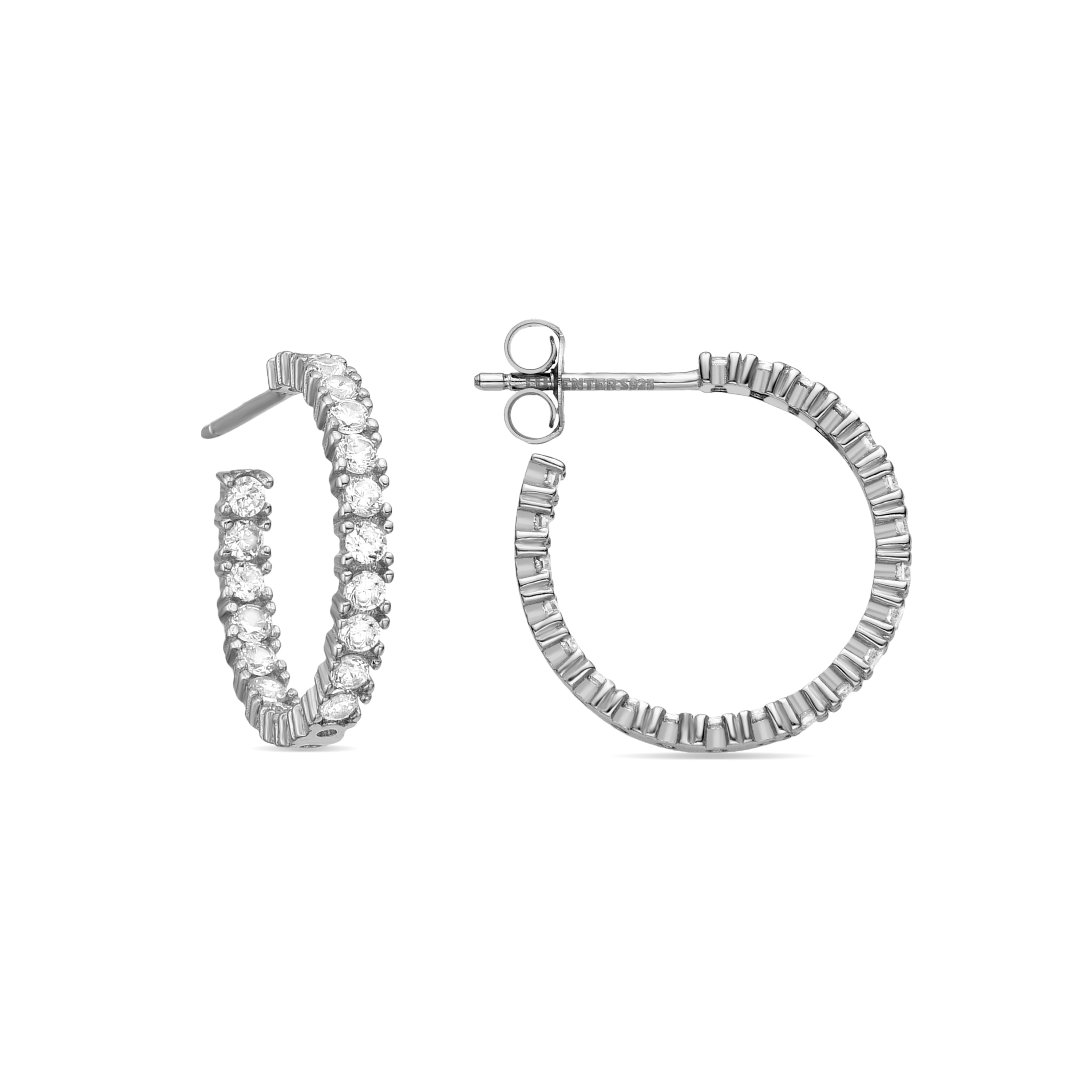 Boucles d'oreilles Iotha en argent sterling 925