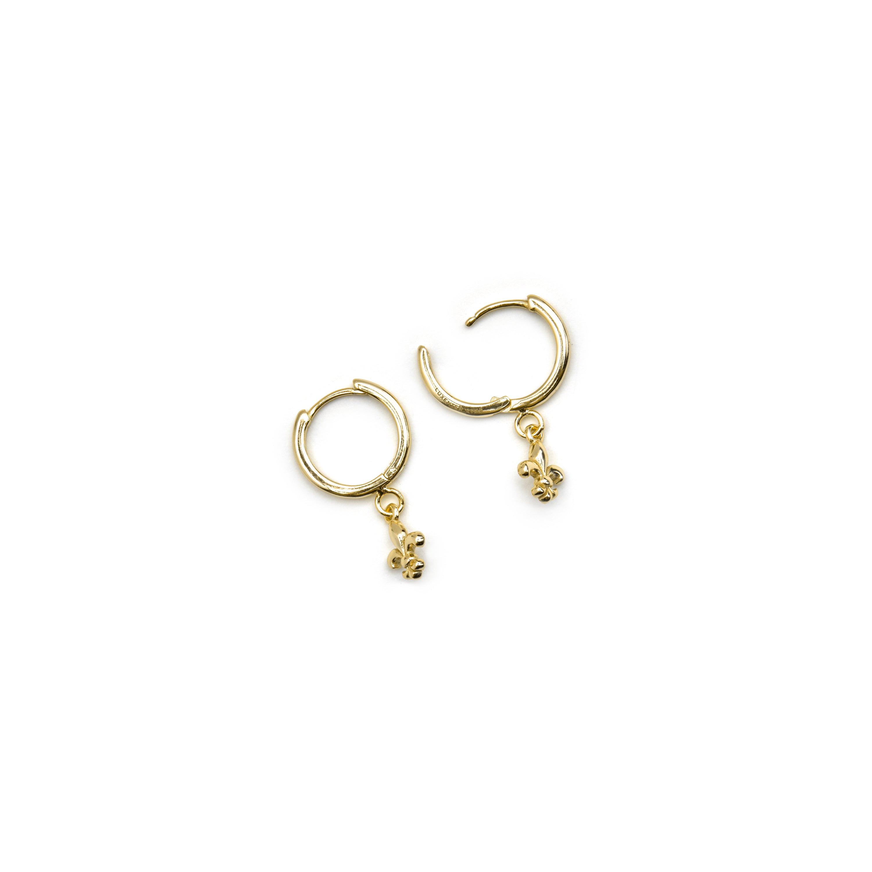 Brincos de Prata de Lei 925 com Acabamento em Ouro de 18K - Atlo