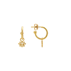 925 Sterling Silver Earrings Finished in 18K Gold - Fholie