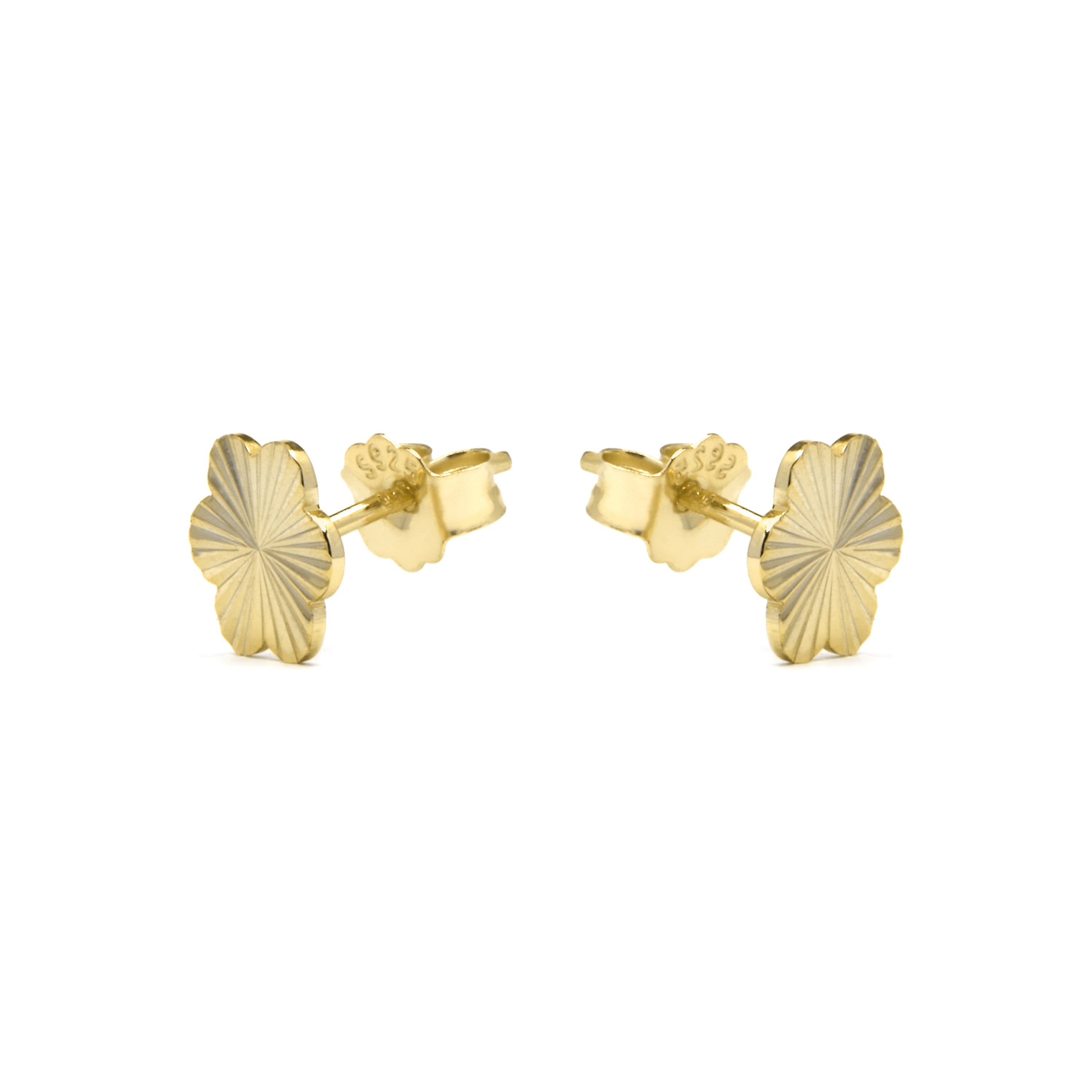 Pendientes de Plata de Ley 925 acabado oro amarillo de 18k - Vorha