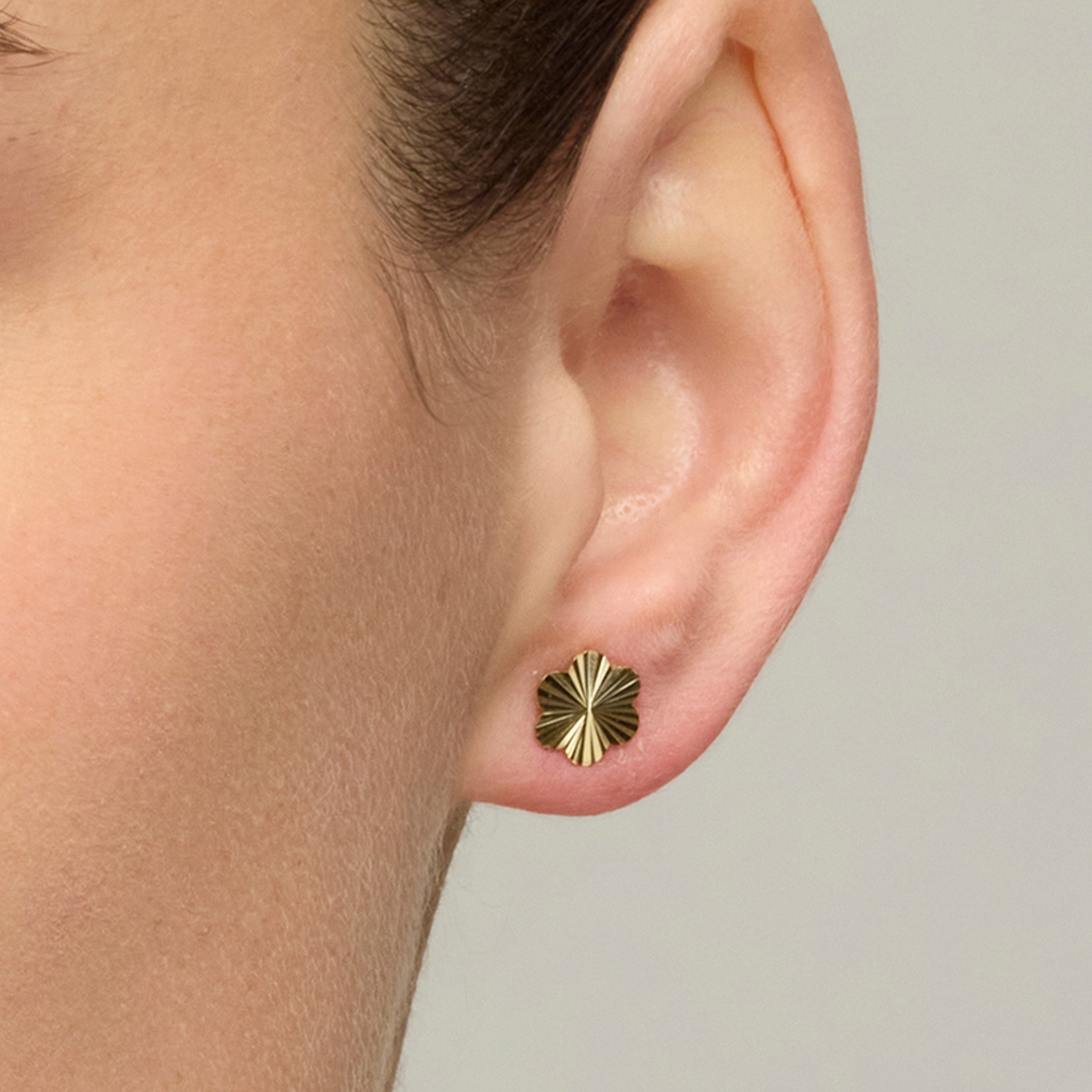 Pendientes de Plata de Ley 925 acabado oro amarillo de 18k - Vorha