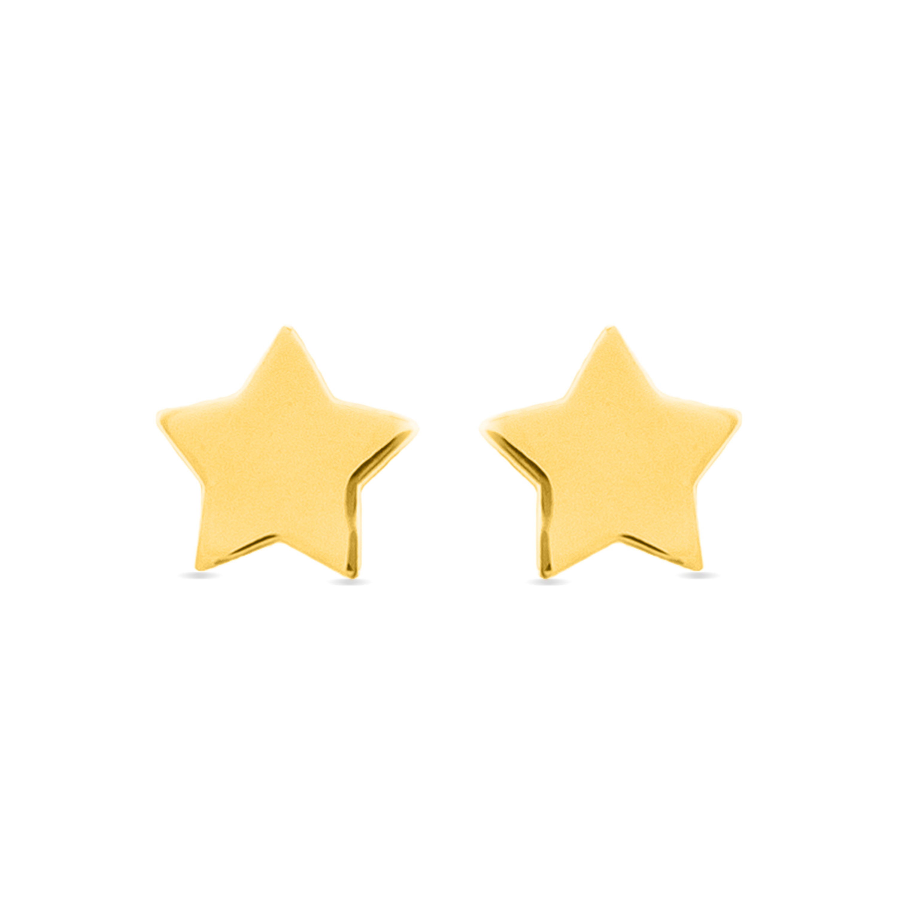 Boucles d'oreilles en argent sterling 925 finition or jaune 18K - Essential