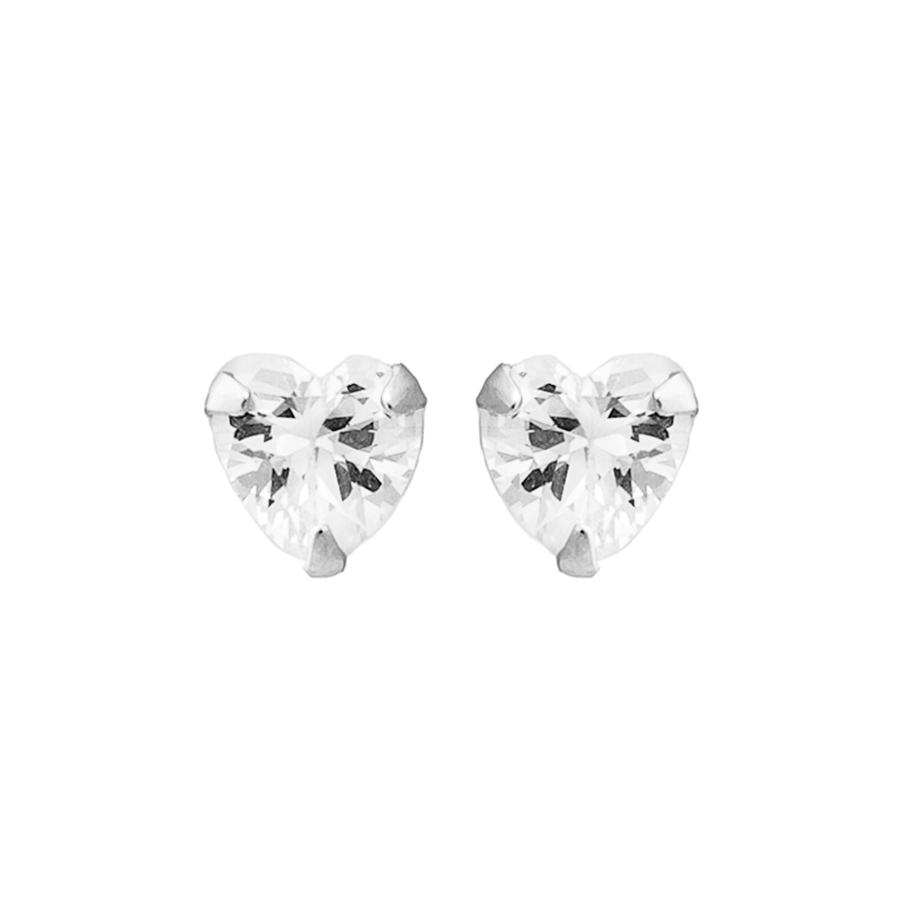 925 Sterling Silver Earrings with Brilliant Zirconia finished in Rhodium - Essential