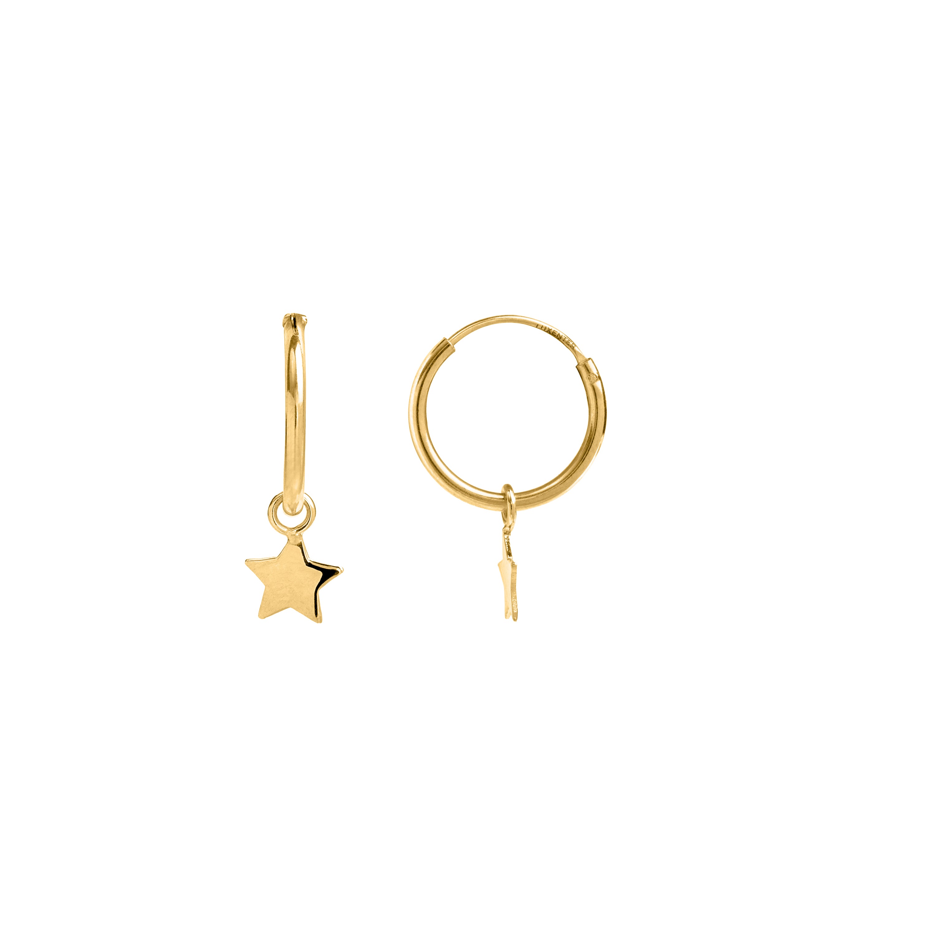 925 Sterling Silver Earrings finished in 18K yellow gold - Essential