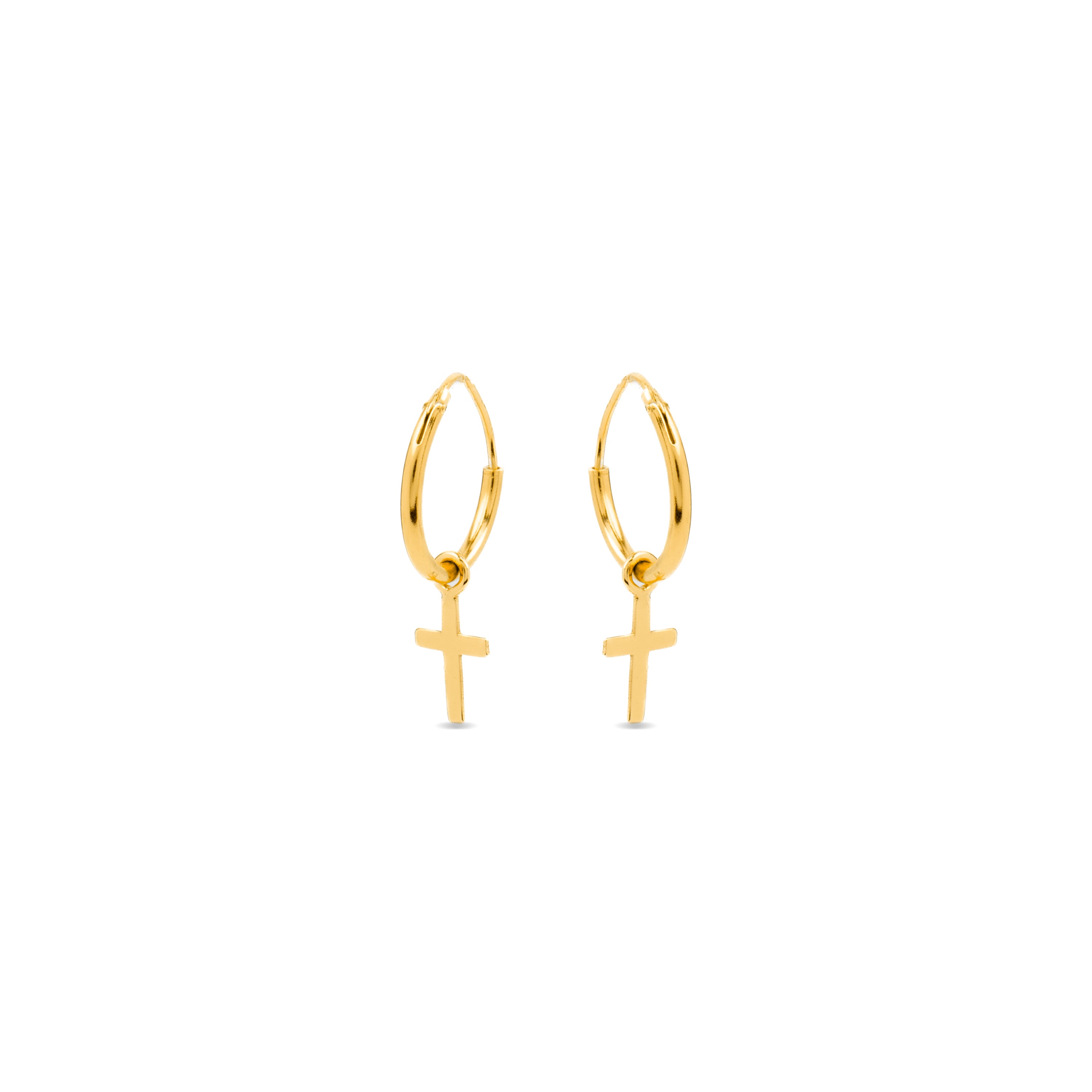 Orecchini in Argento Sterling 925 finiti in oro giallo 18K - Essential