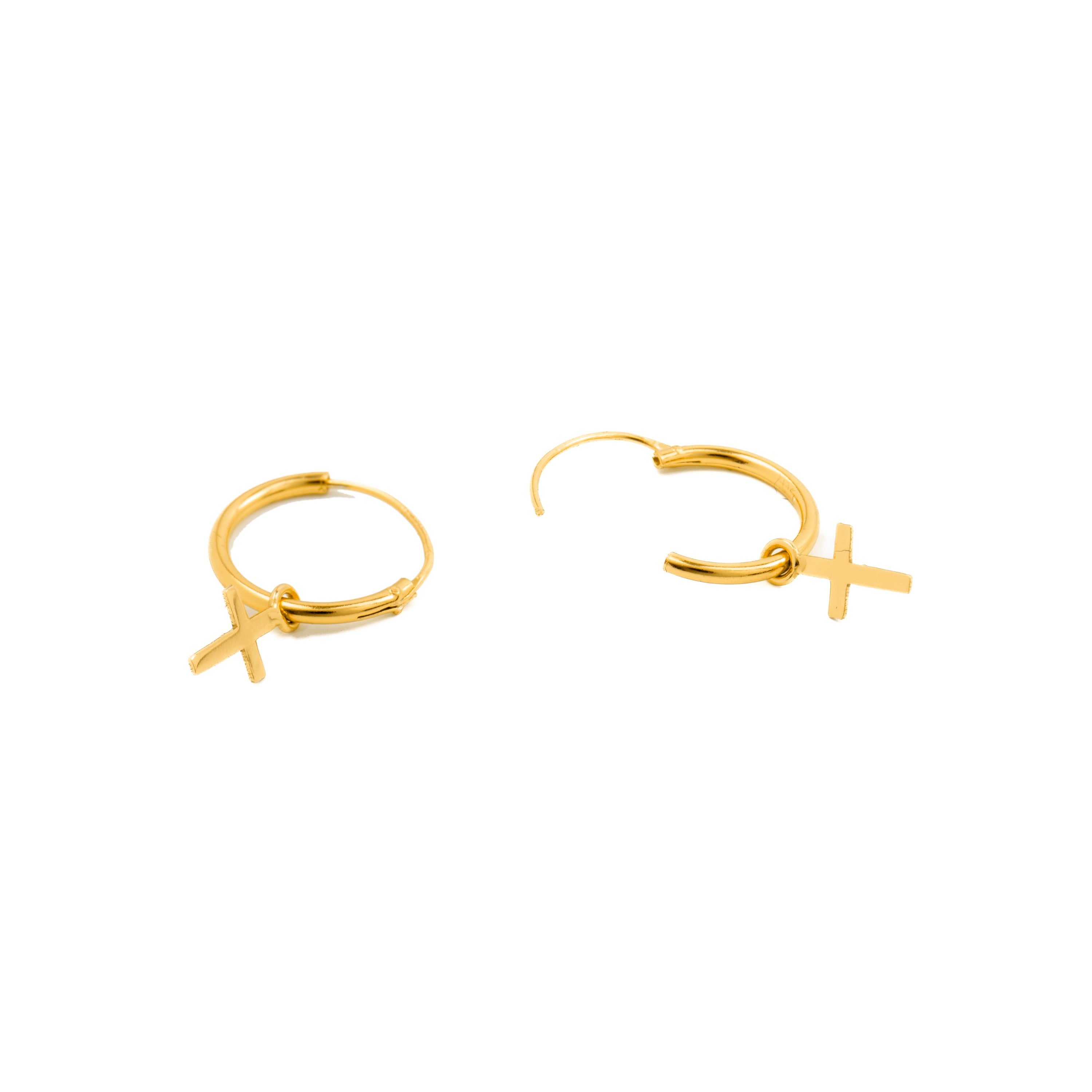 Orecchini in Argento Sterling 925 finiti in oro giallo 18K - Essential