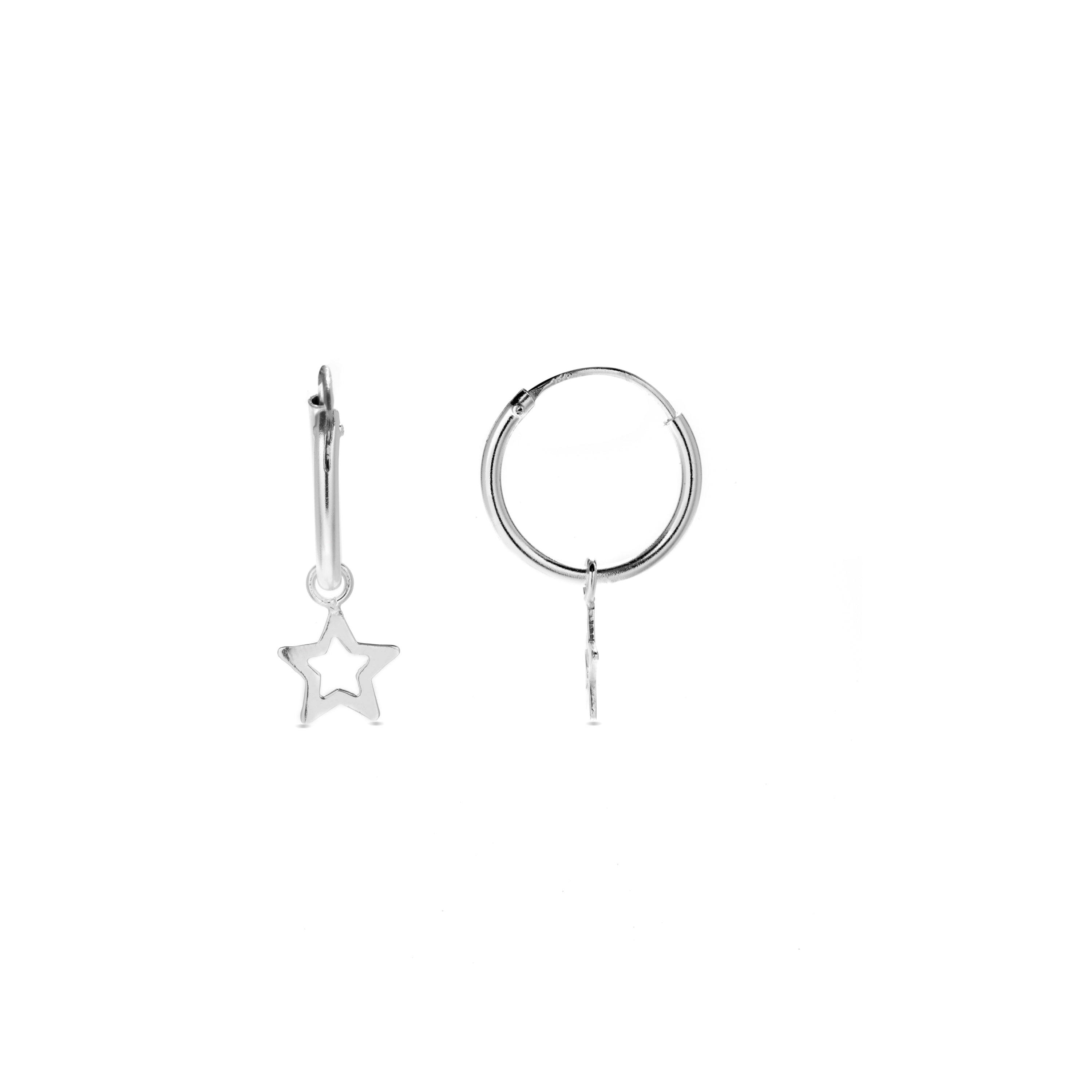 Pendientes de Plata de Ley 925 acabados en rodio - Essential