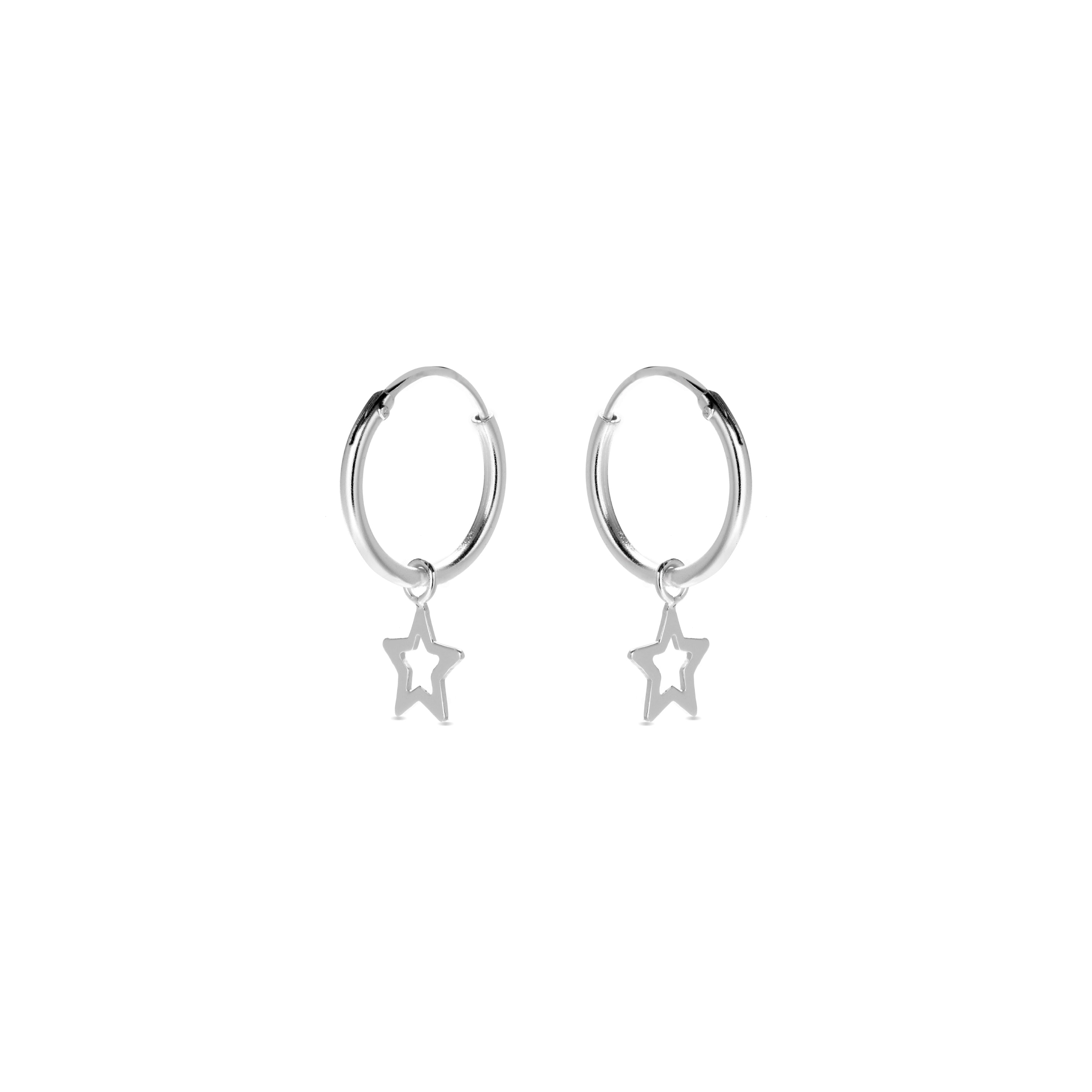 Pendientes de Plata de Ley 925 acabados en rodio - Essential