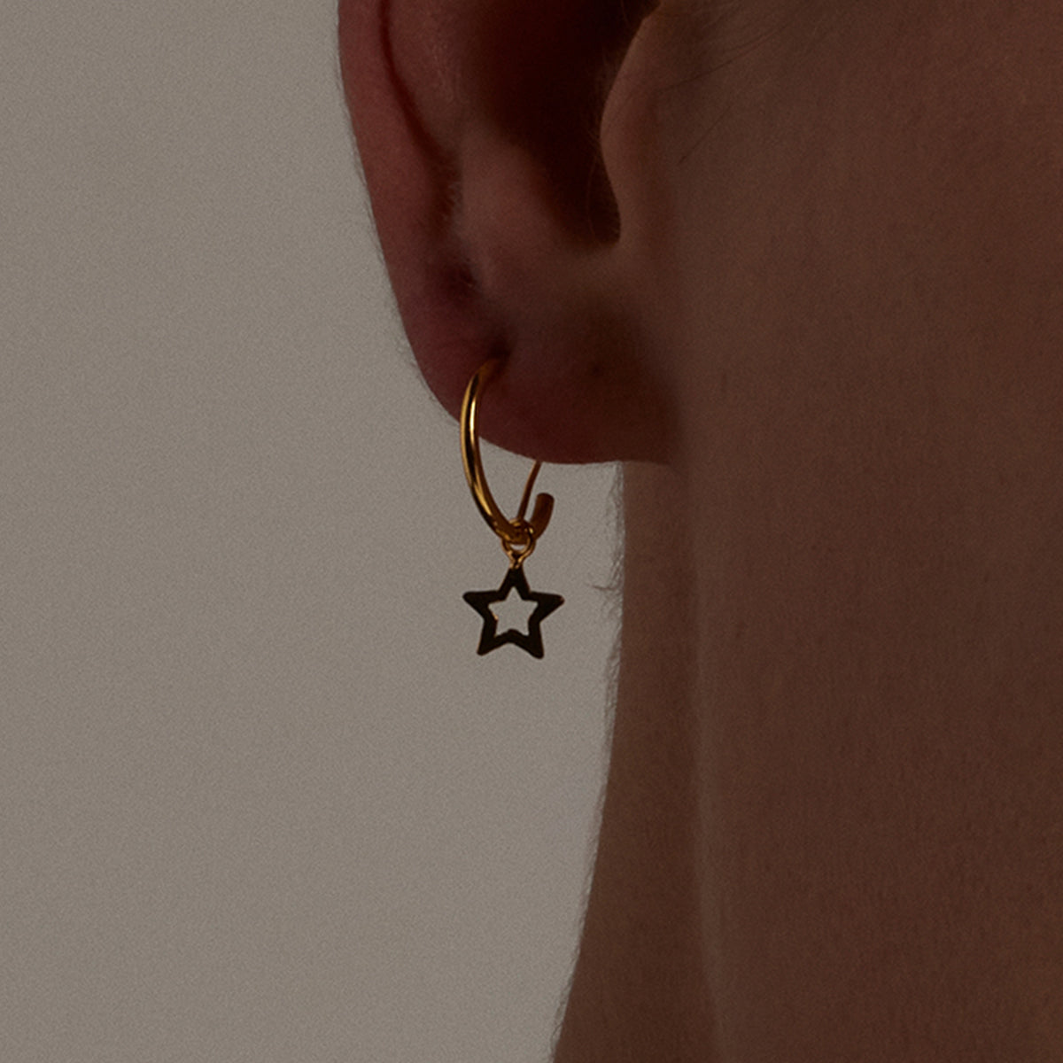 Pendientes Plata De Ley 925 acabado oro 18k - Essential