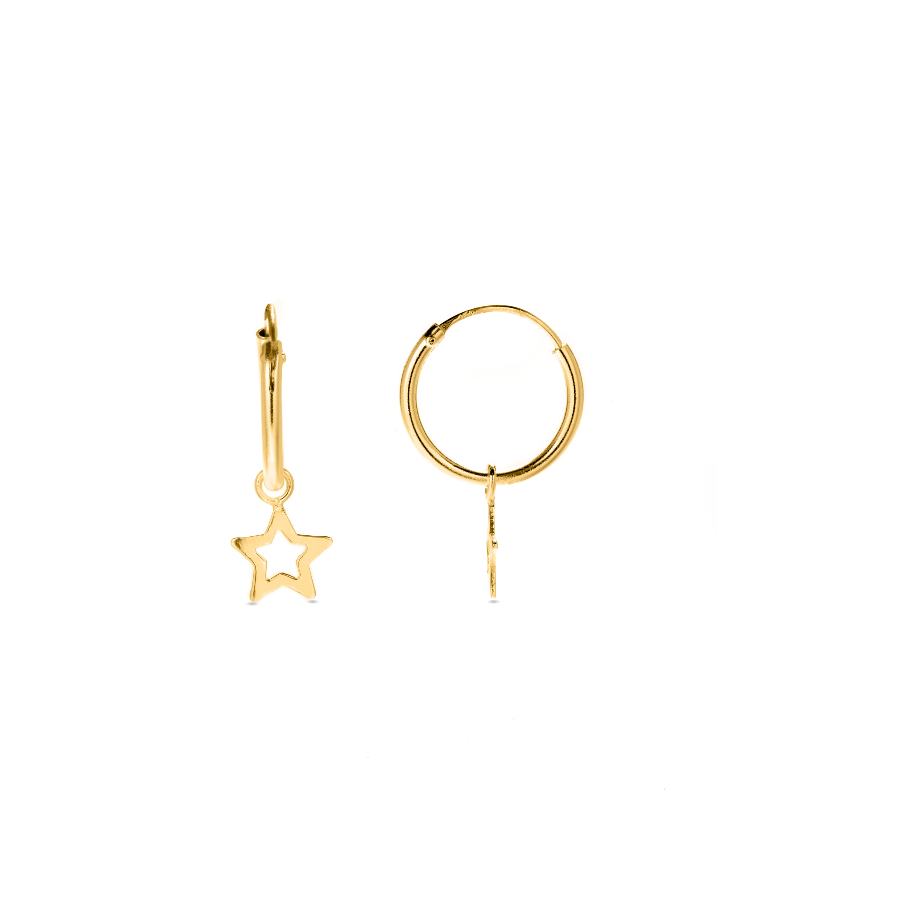 925 Sterling Silver Earrings finished in 18K yellow gold - Essential