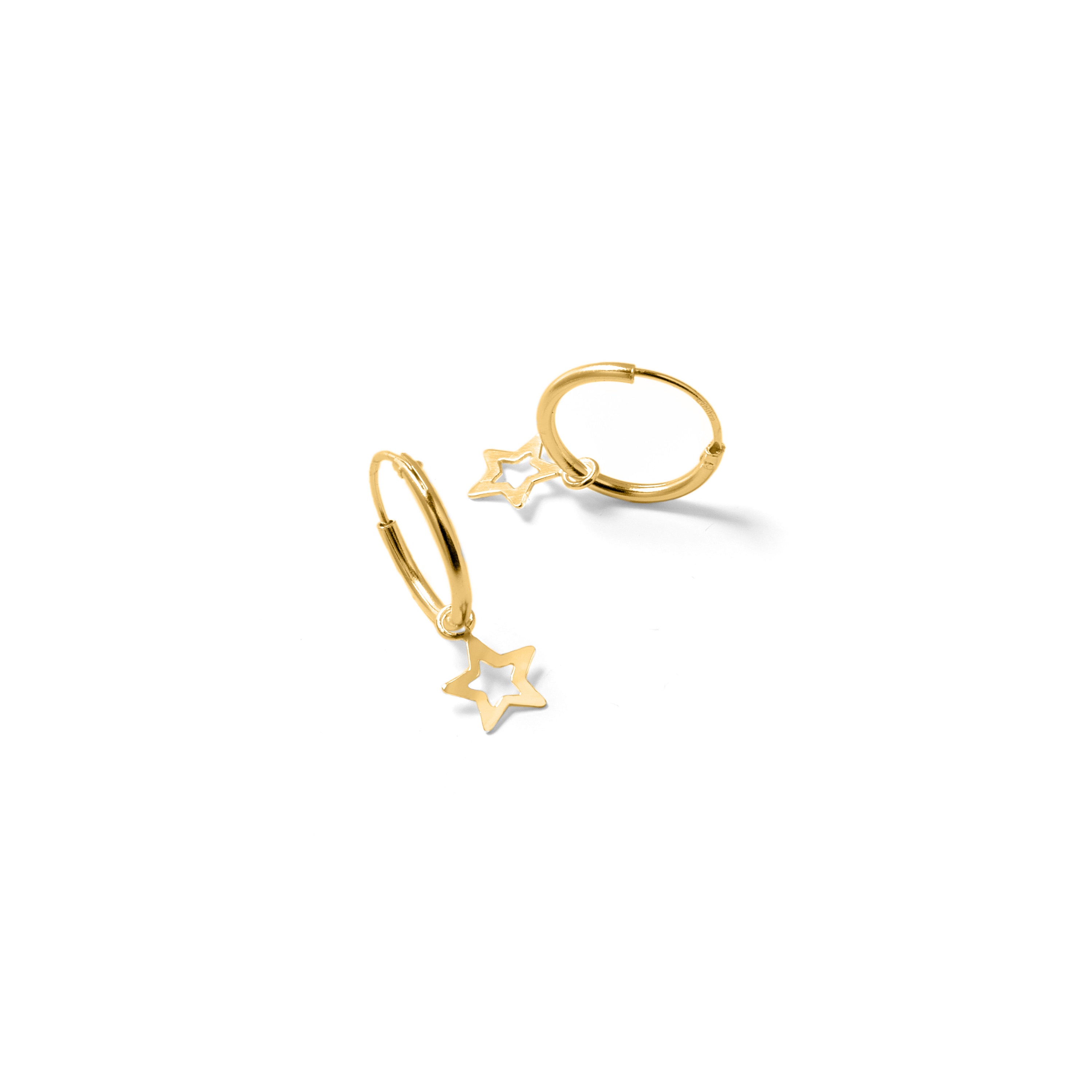 Orecchini in Argento Sterling 925 finiti in oro giallo 18K - Essential