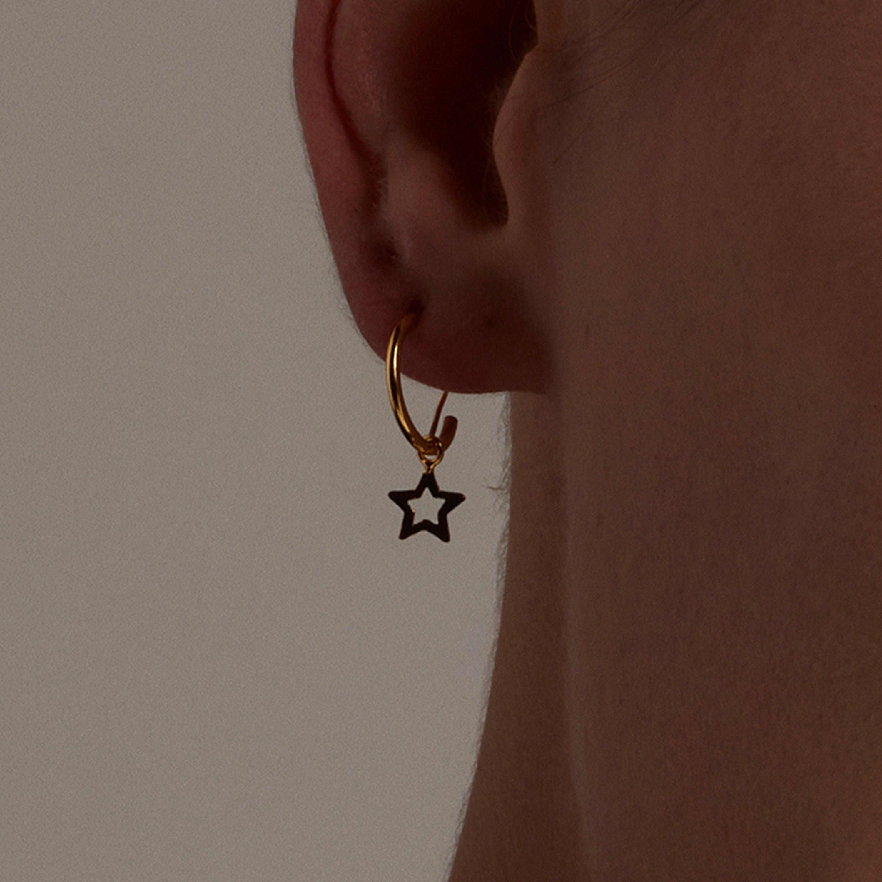 Orecchini in Argento Sterling 925 finiti in oro giallo 18K - Essential