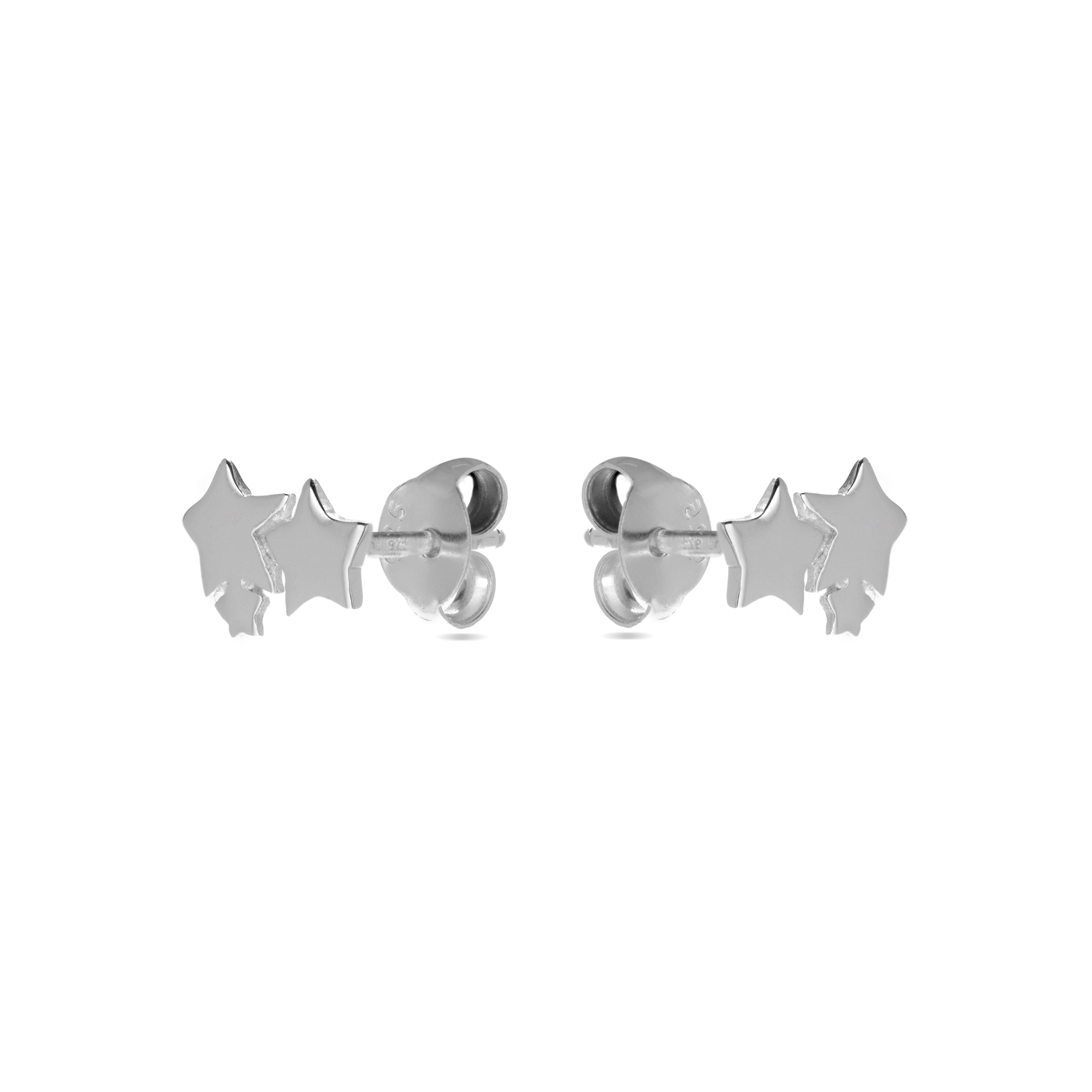 Boucles d'oreilles en argent sterling 925 finition rhodiée - Essential