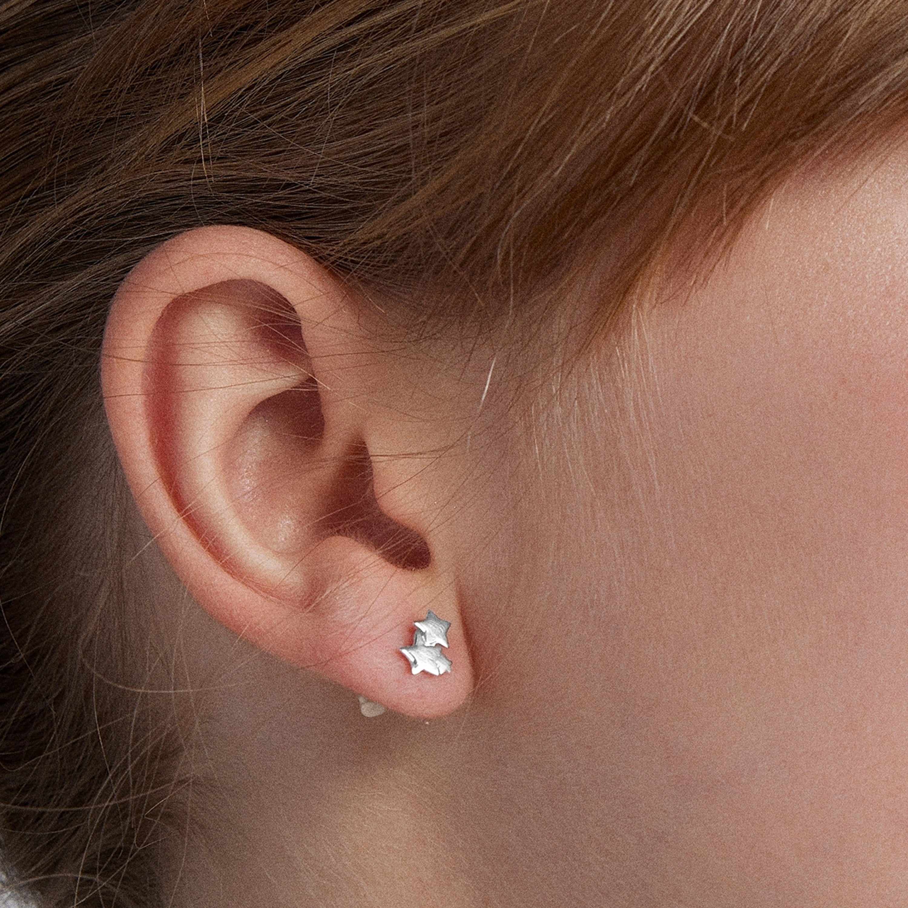 Boucles d'oreilles en argent sterling 925 finition rhodiée - Essential