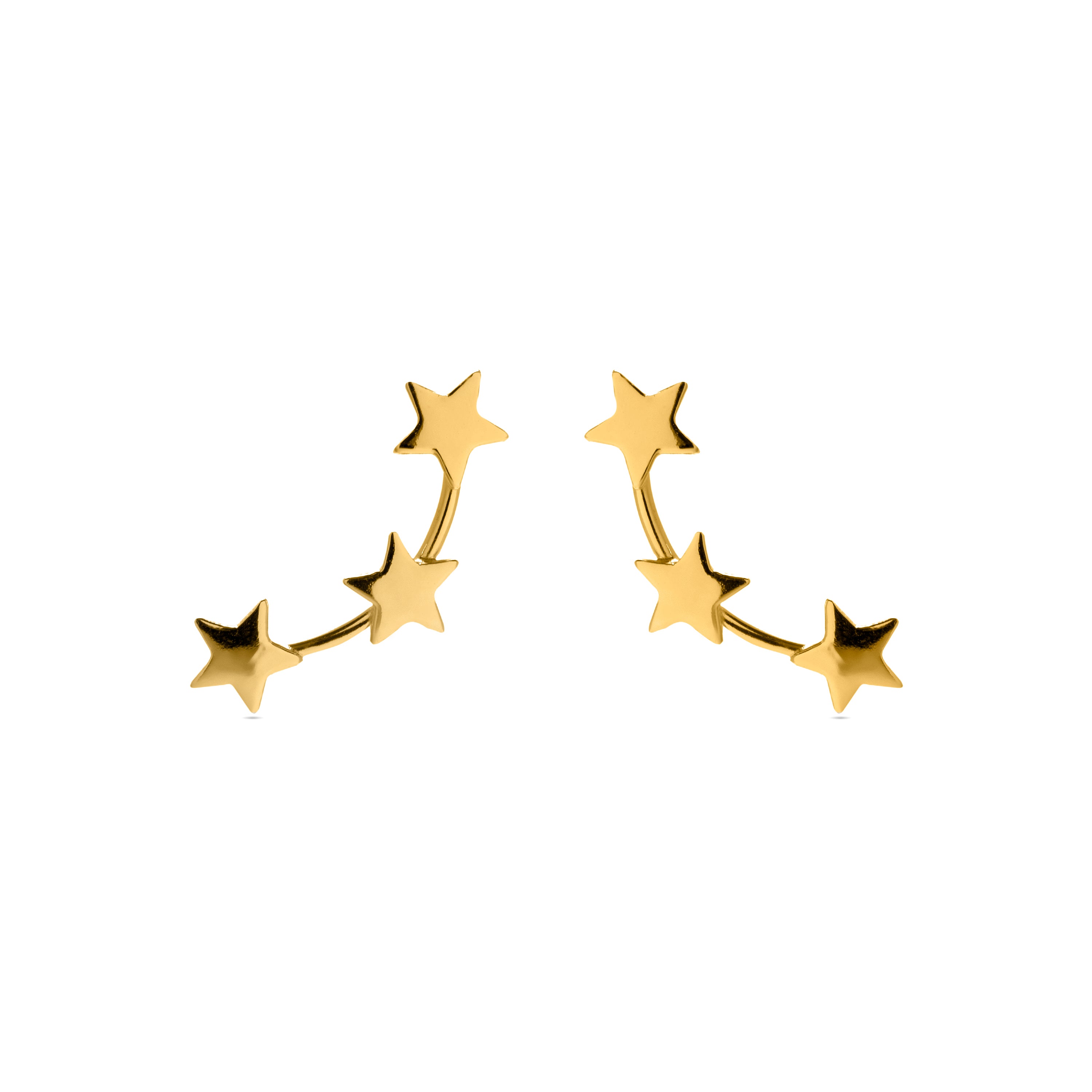 Orecchini in Argento Sterling 925 finiti in oro giallo 18K - Essential