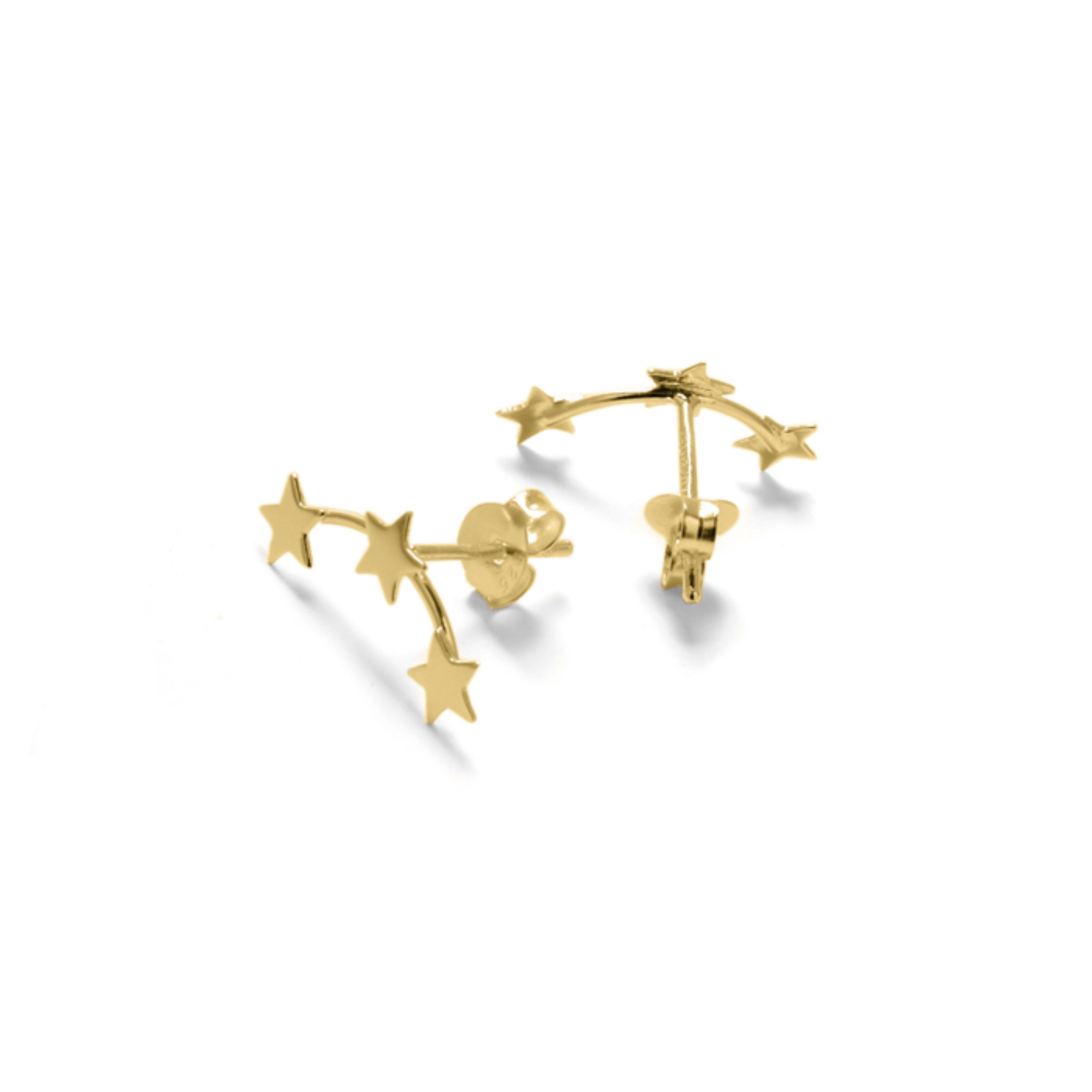 Orecchini in Argento Sterling 925 finiti in oro giallo 18K - Essential
