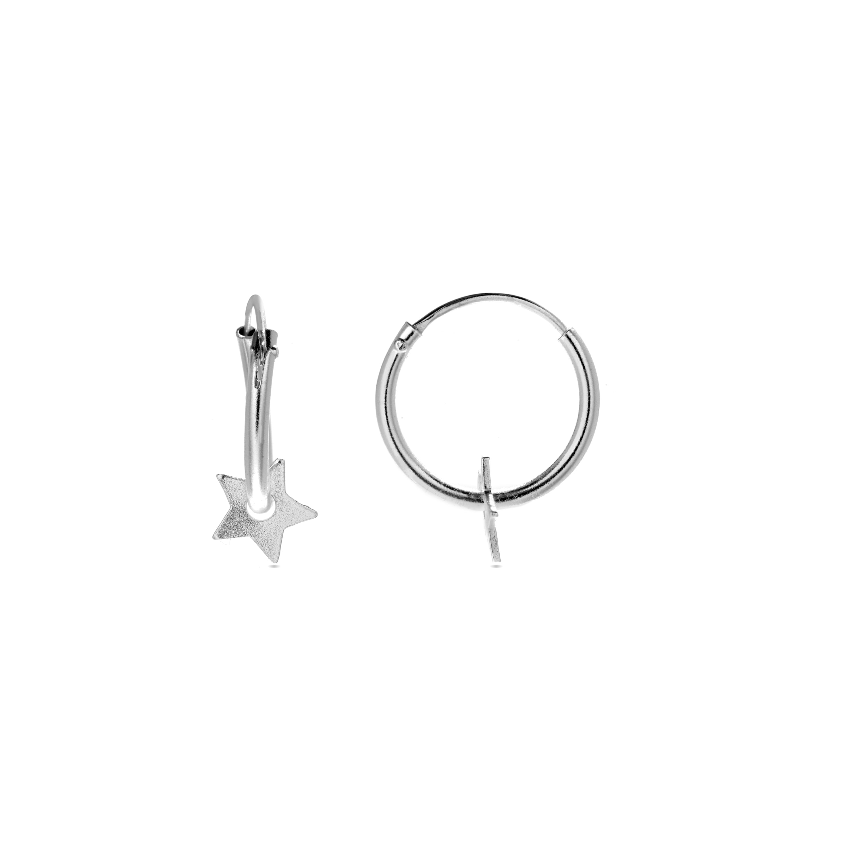 Pendientes de Plata de Ley 925 acabados en rodio - Essential