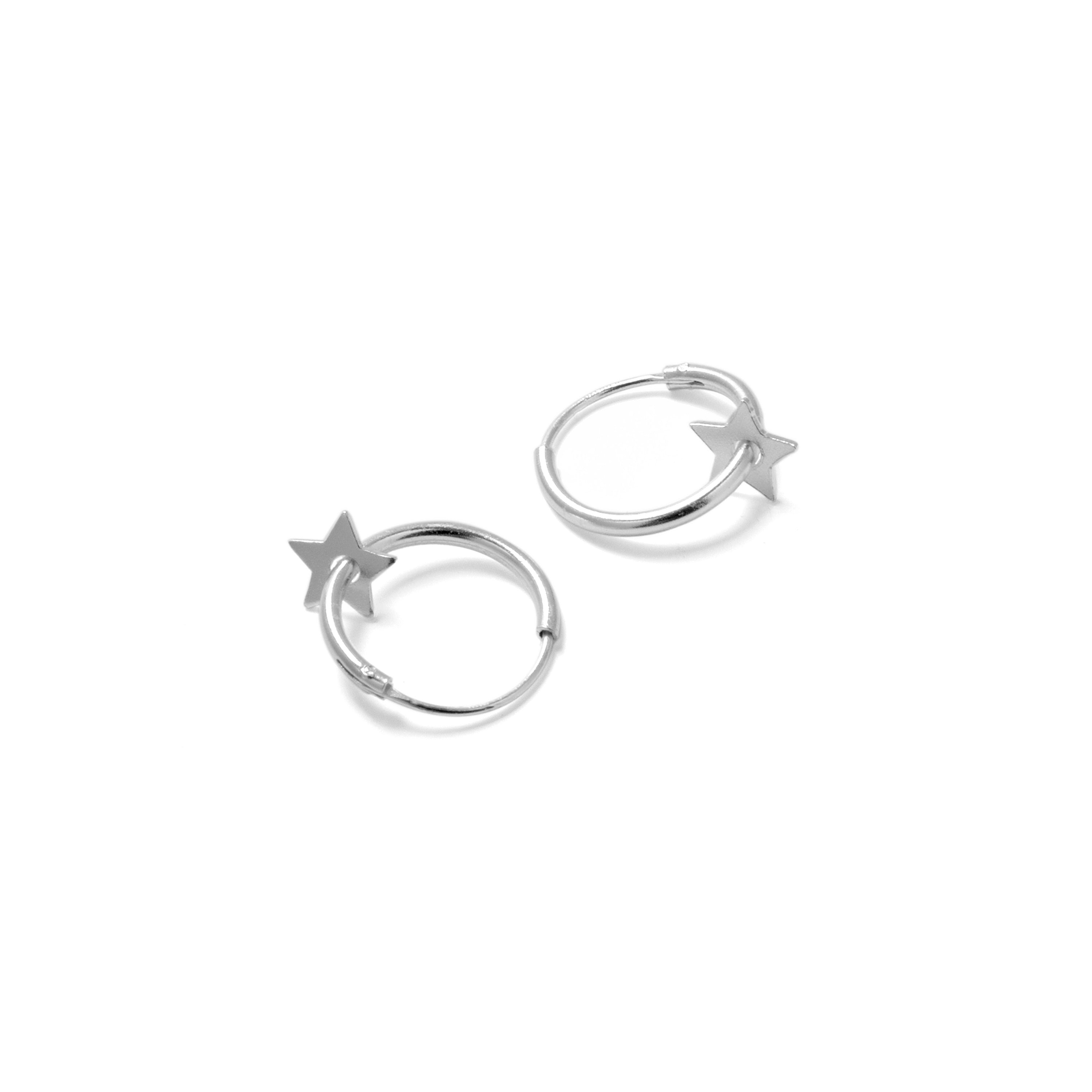 Orecchini in Argento Sterling 925 finiti in rodio - Essential